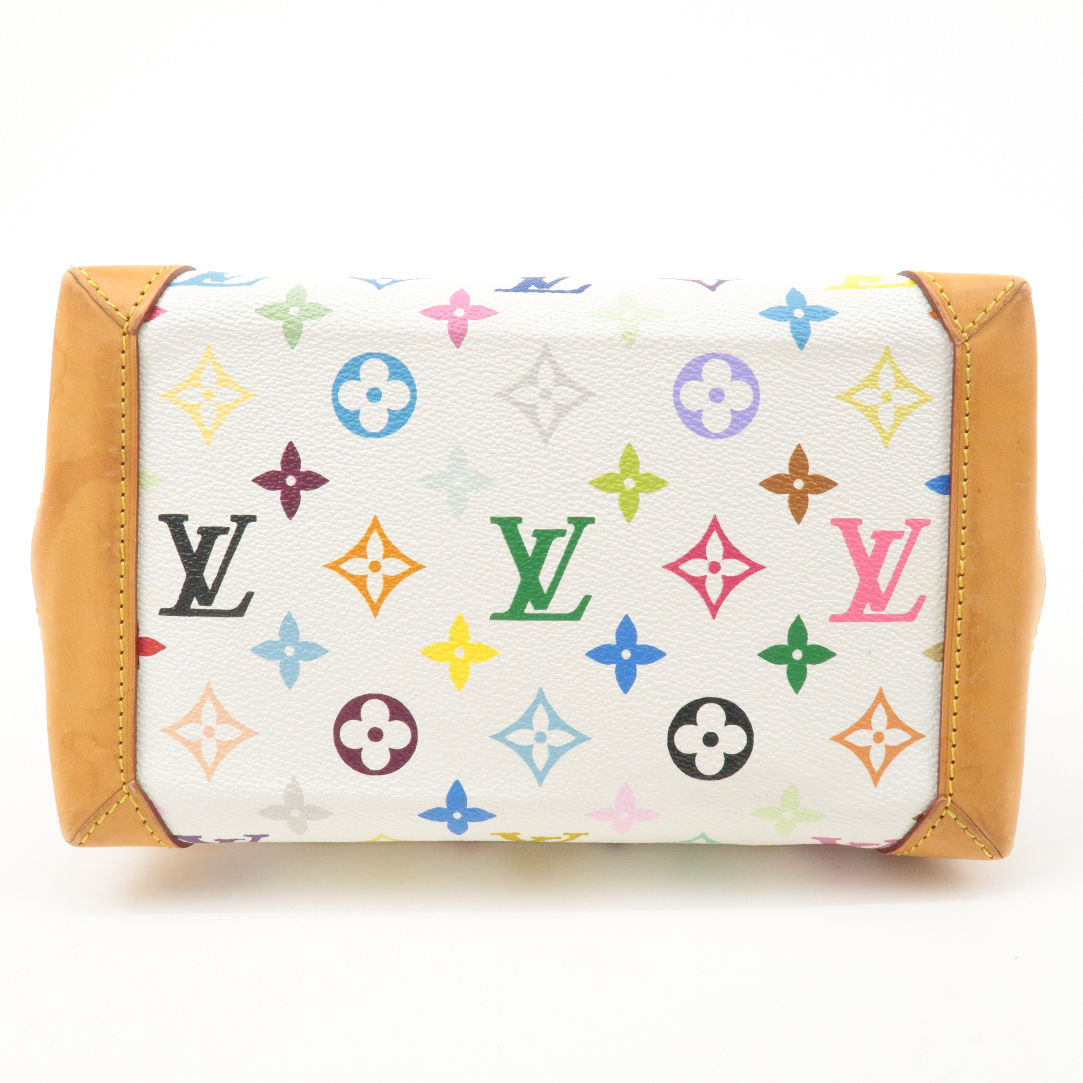 Louis Vuitton Monogram Multicolor Audra Hand Bag Blanc M40047