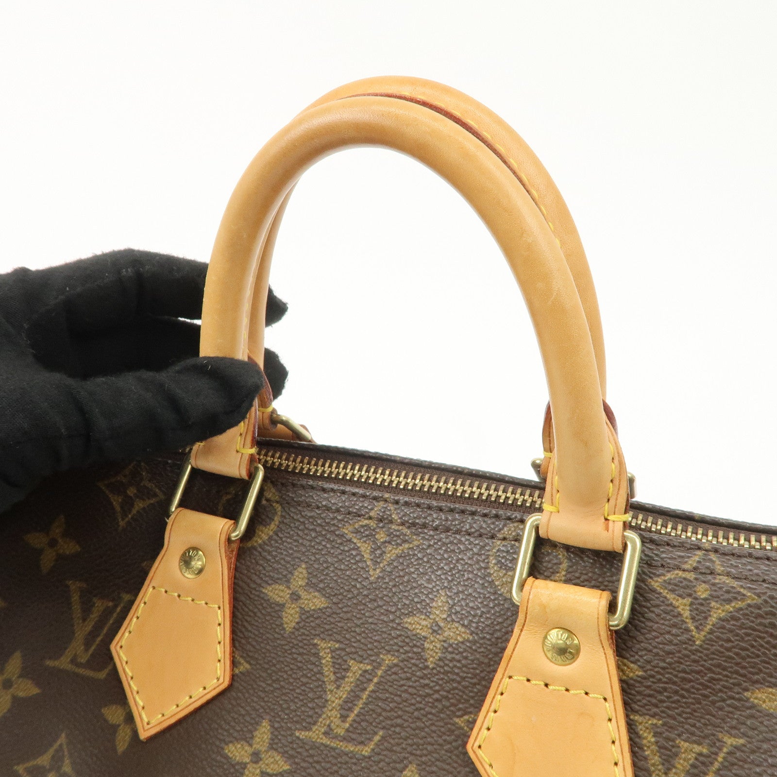 Louis Vuitton Monogram Speedy 25 Hand Bag Boston Bag M41528 Used