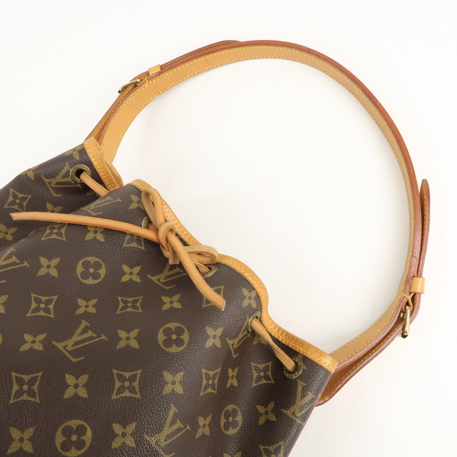 Louis Vuitton Monogram Petit Noe Shoulder Bag Brown M42226 Used