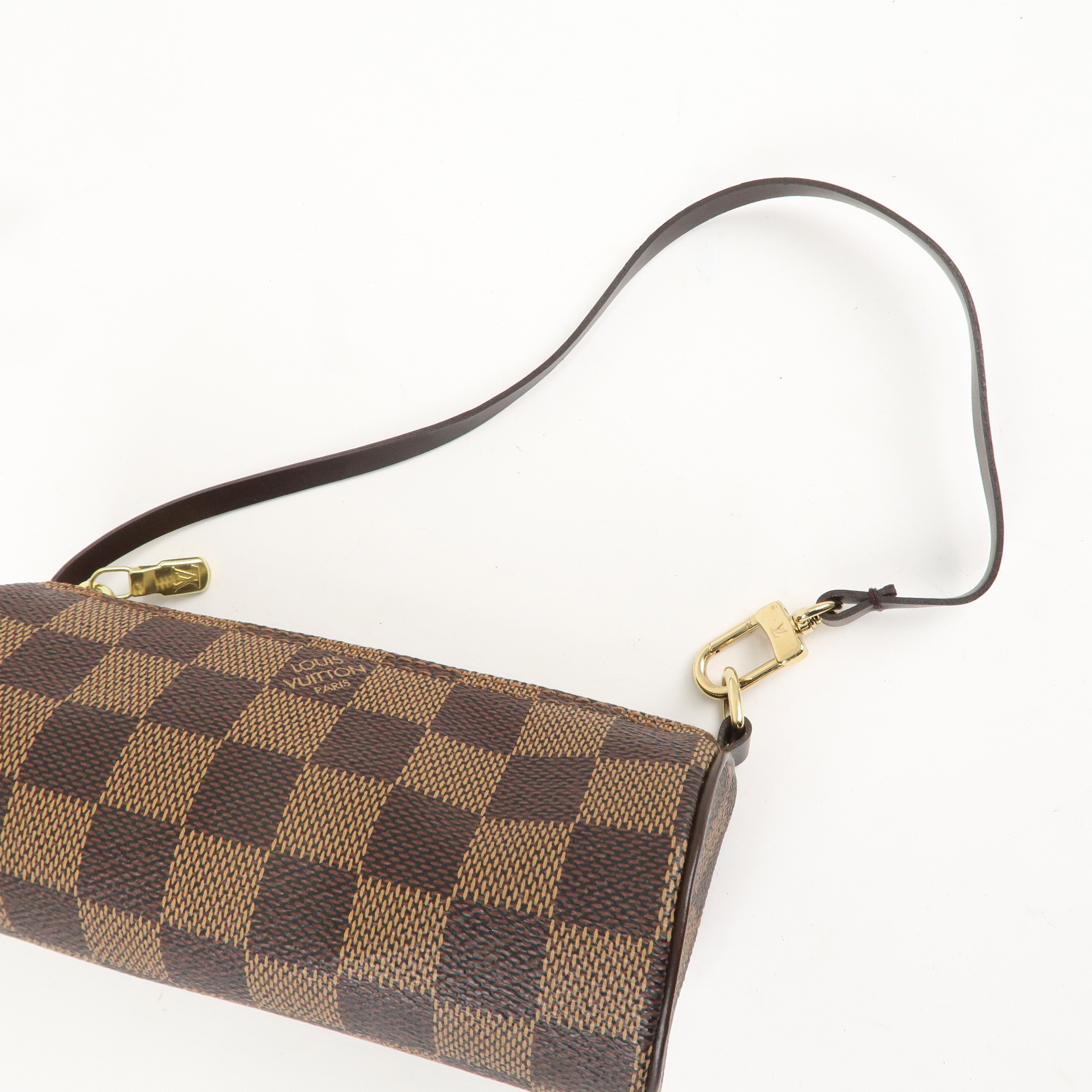 Louis Vuitton Damier Mini Pouch For Papillon Bag Brown