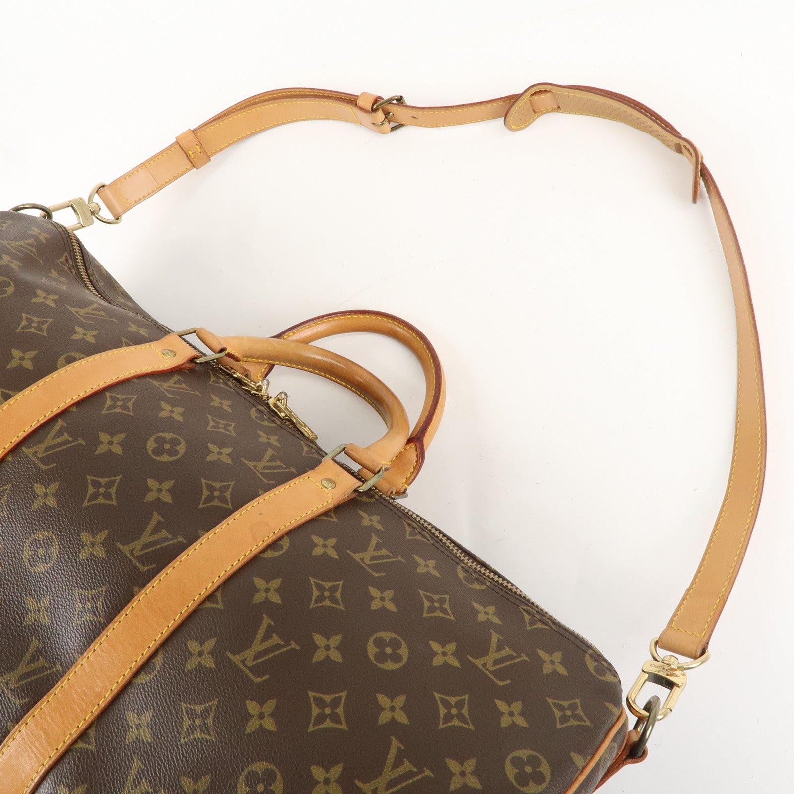 Louis Vuitton Monogram Keep All Bandoulier 50 Boston Bag M41416