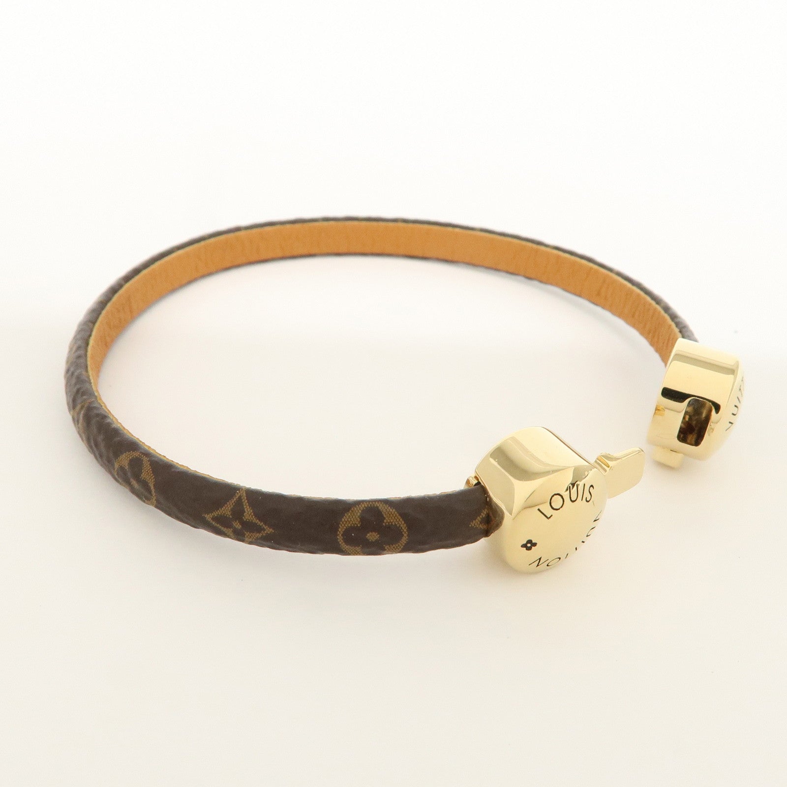 Louis Vuitton Monogram Bracelet Historic Mini 17 Brown M6407 Used