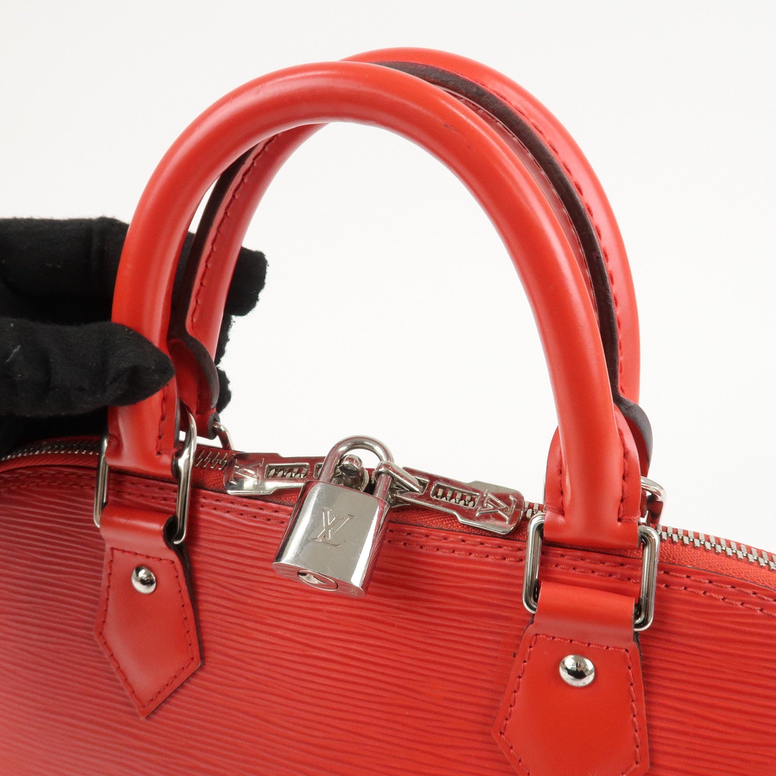 Louis Vuitton Epi Alma PM Hand Bag Coquelicot Red M41154