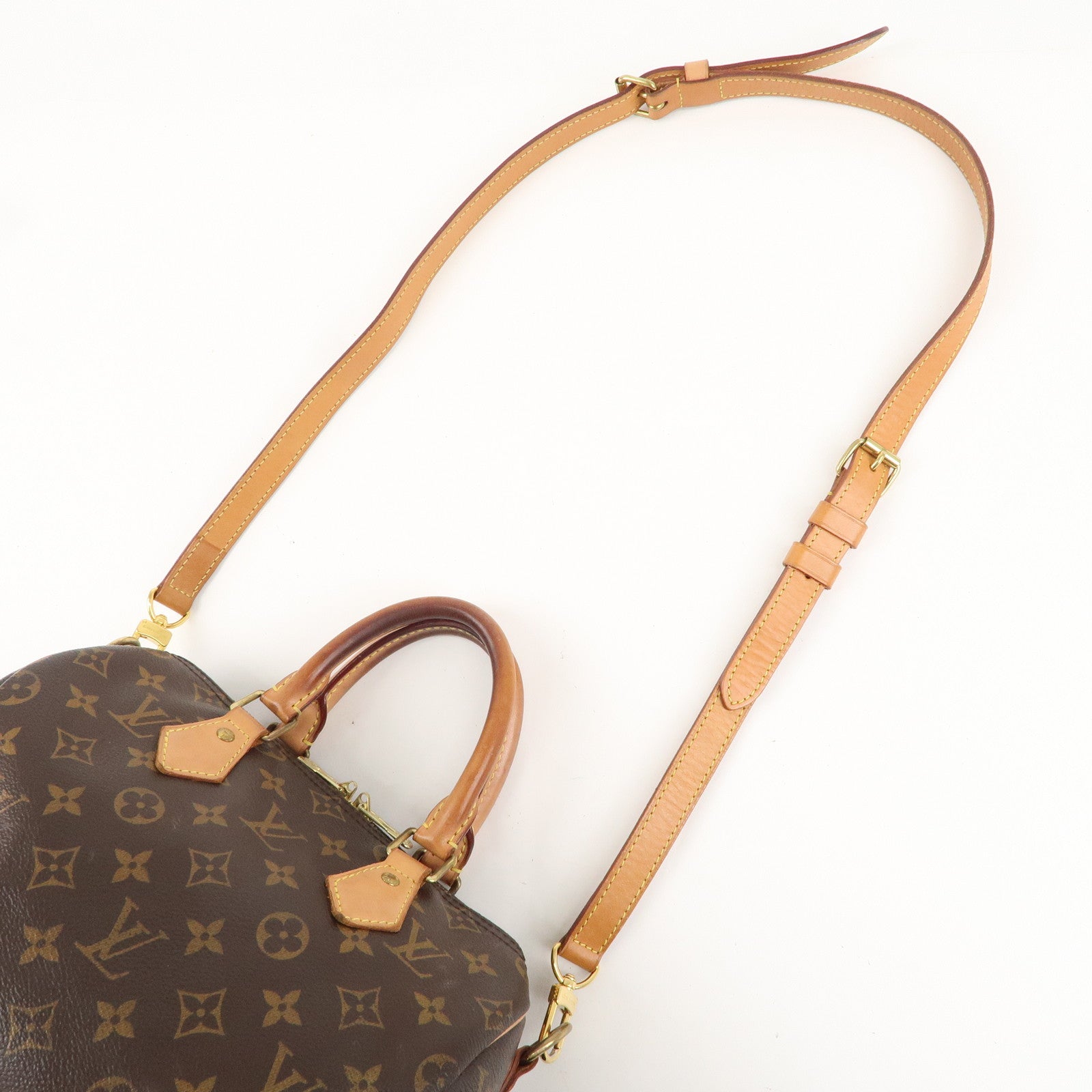 Louis Vuitton Monogram Speedy Bandouliere 25 Brown M41113