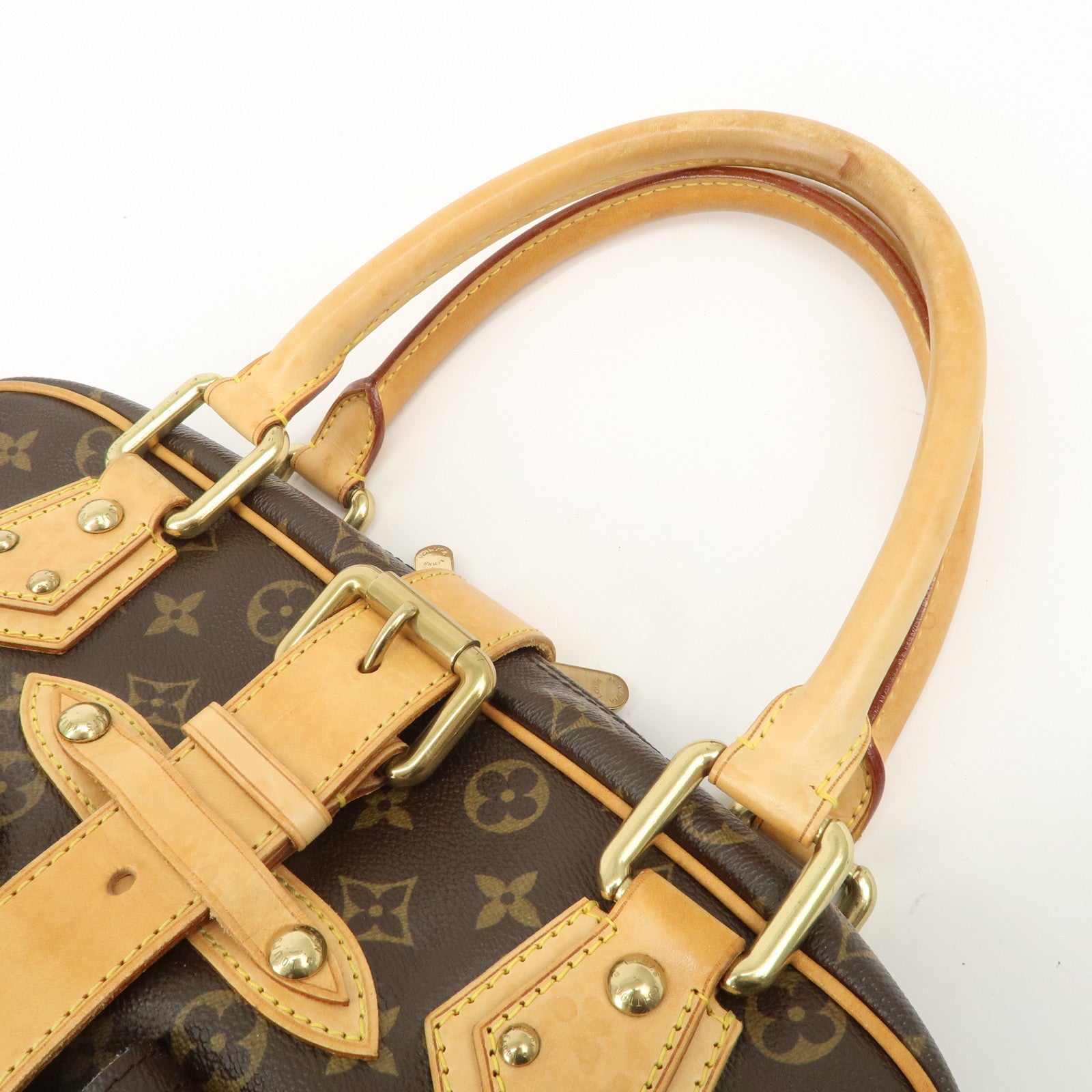 Louis Vuitton Monogram Manhattan GM Hand Bag Boston Bag M40025 Used