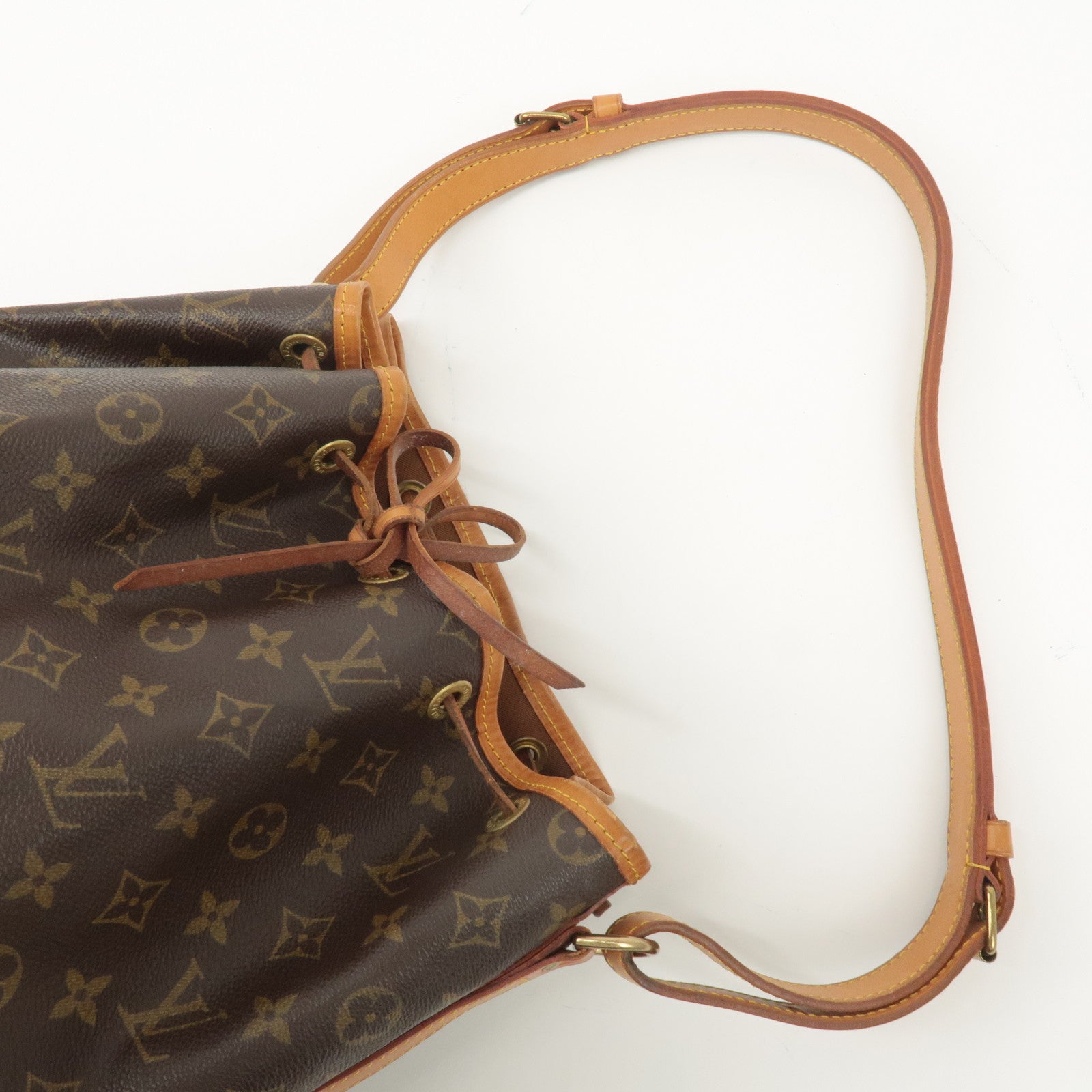 Louis Vuitton Monogram Noe Shoulder Bag Hand Bag Brown M42224 Used