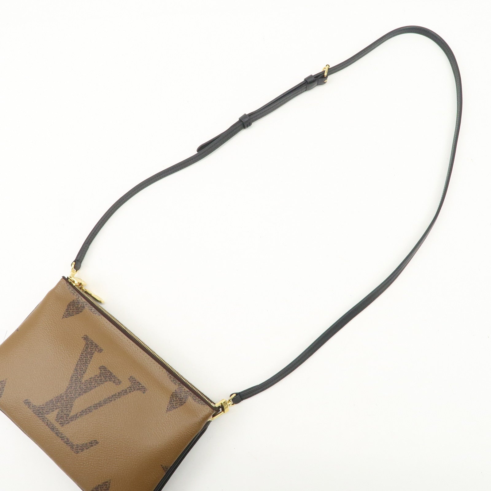 Louis Vuitton Giant Reverse Pochette Double Zip Shoulder Bag Used