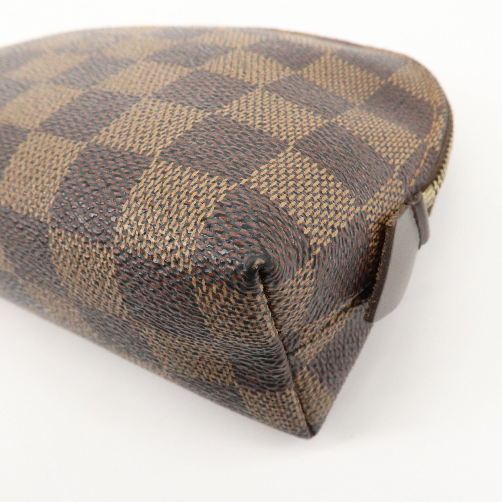 Louis Vuitton Damier Ebene Pochette Cosmetic Pouch N47516 Used