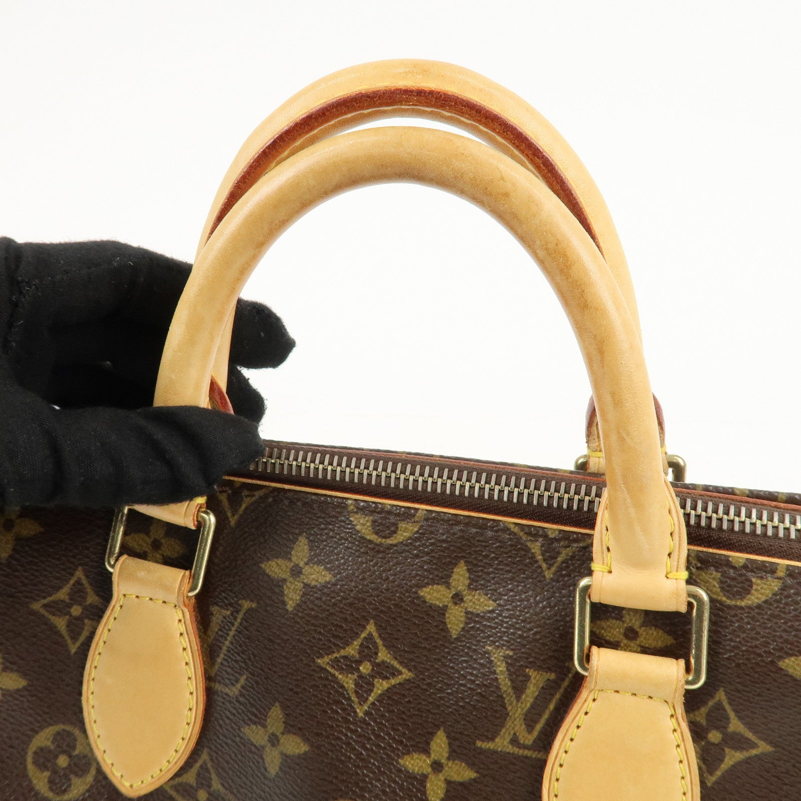 Louis Vuitton Monogram Popincourt Hand Bag Brown M40009 Used