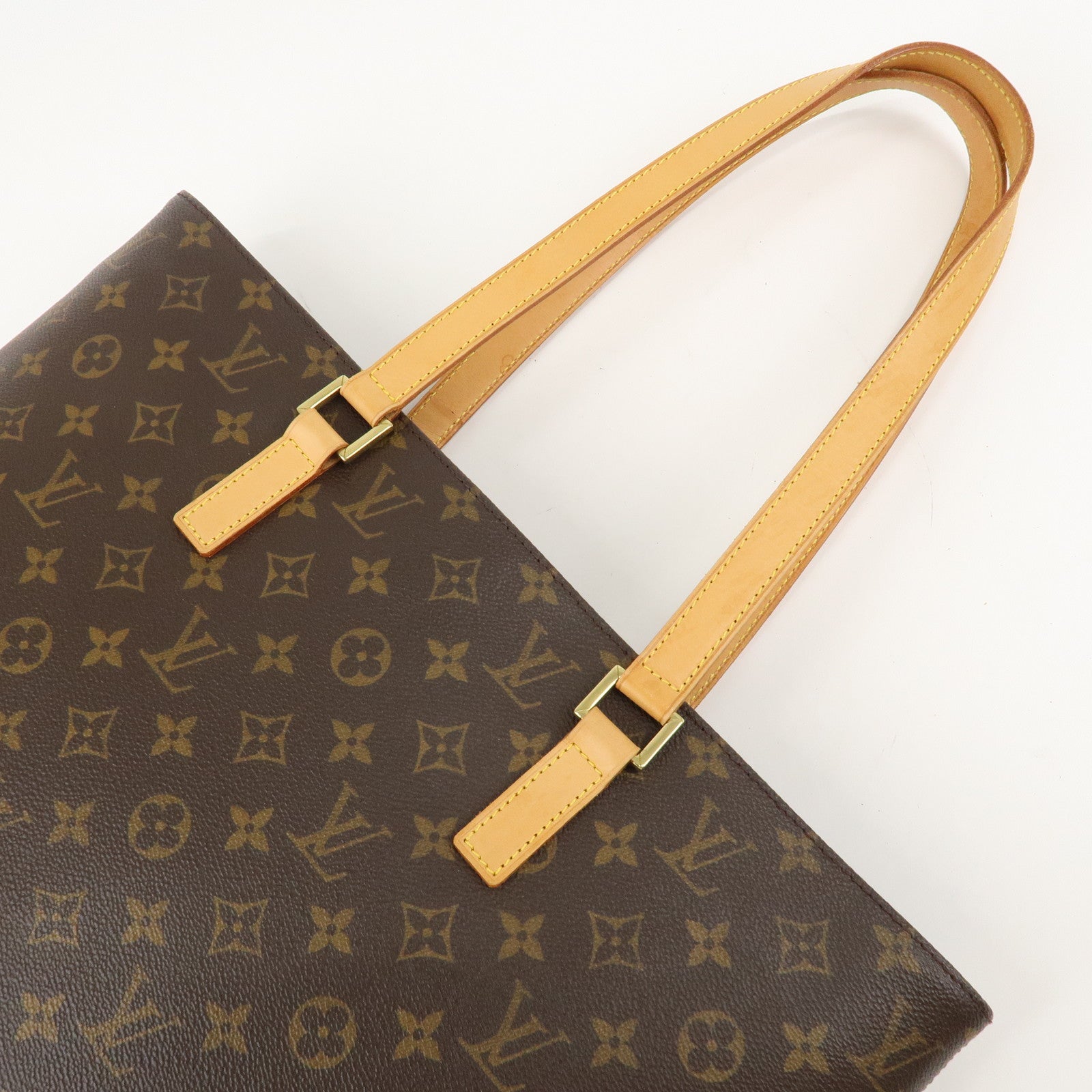 Louis Vuitton Monogram Luco Tote Bag Hand Bag Brown M51155 Used