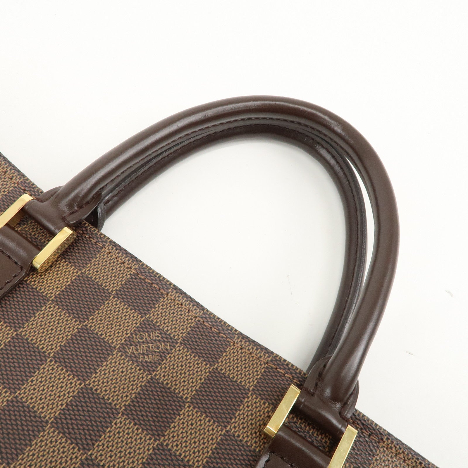 Louis Vuitton Damier Ebene Sac Pla Tote Bag Hand Bag N51140 Used