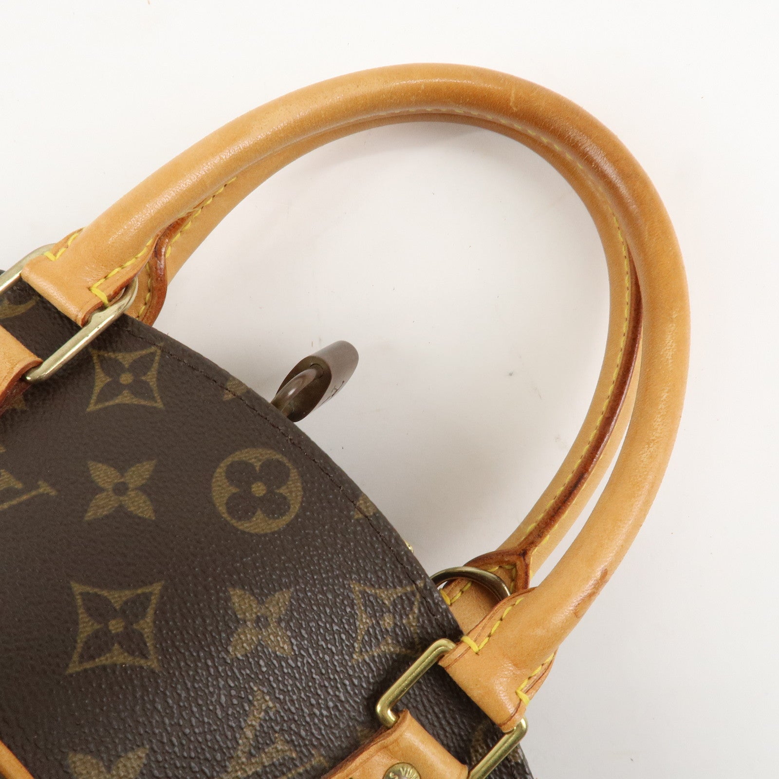 Louis Vuitton Monogram Ellipse MM Hand Bag Brown M51126 Used