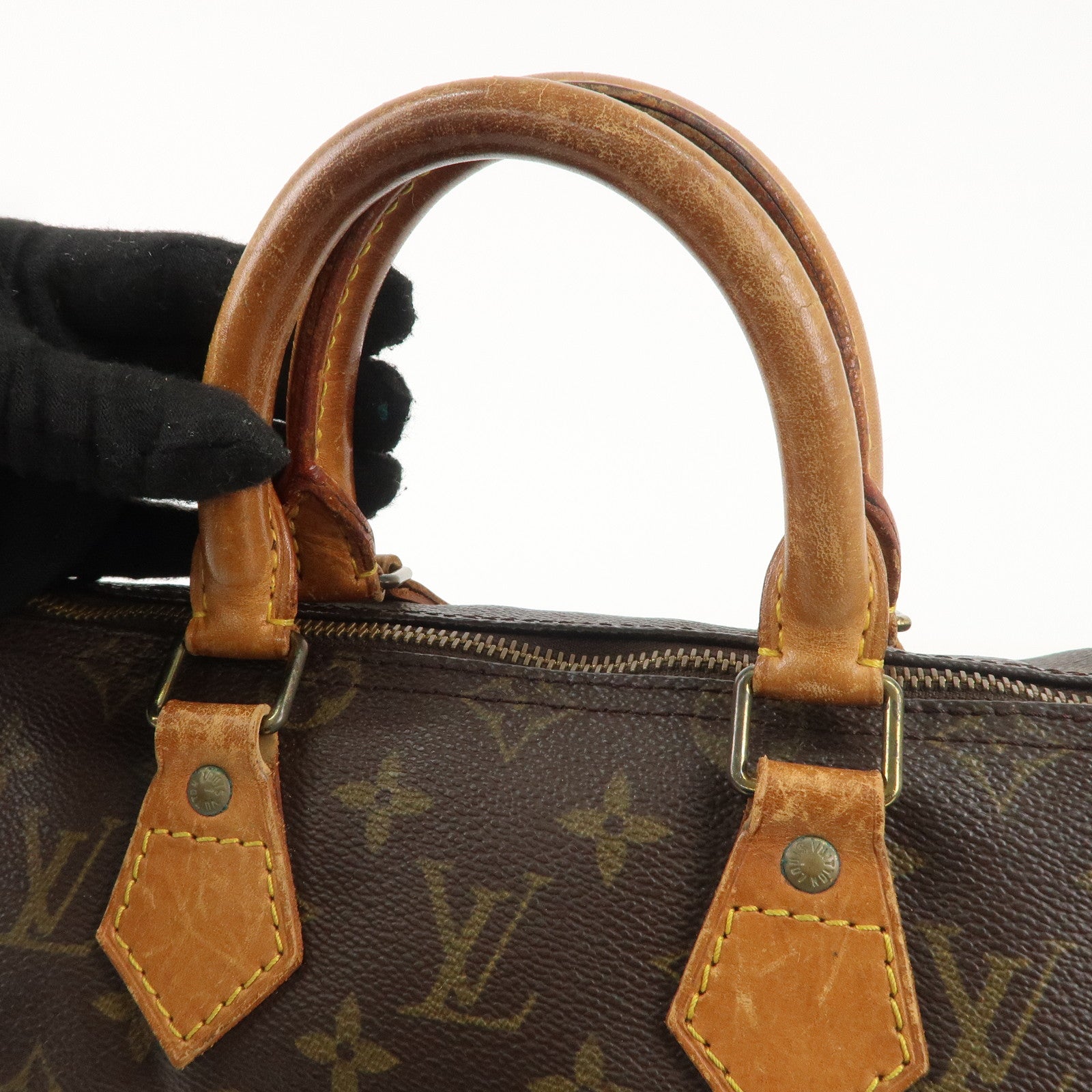 Louis Vuitton Monogram Speedy 25 Hand Bag Boston Bag M41528