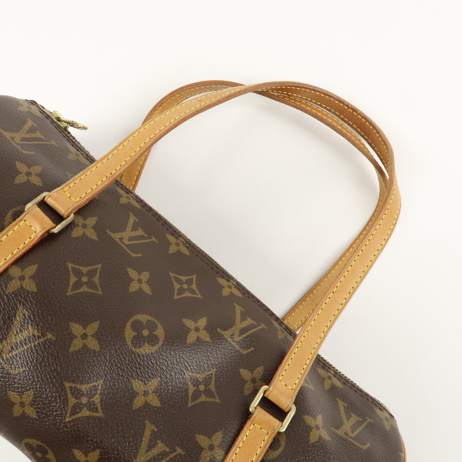 Louis Vuitton Monogram Papillon 30 Hand Bag Brown M51385 Used