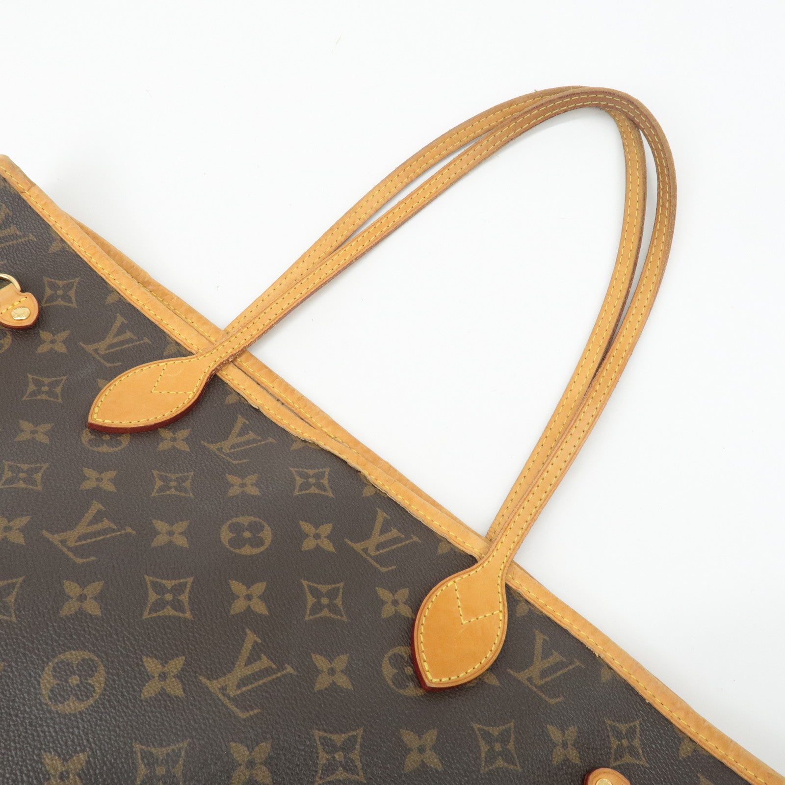 Louis Vuitton Monogram Neverfull MM Tote Bag Brown M40156 Used