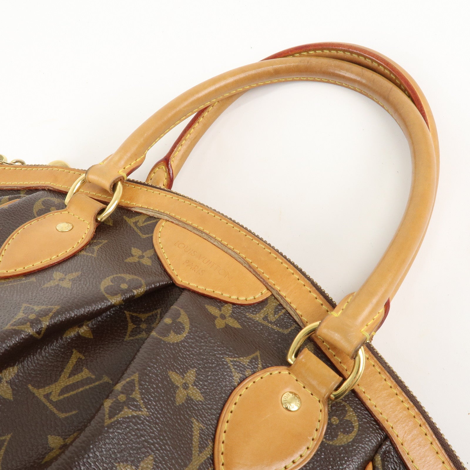 Louis Vuitton Monogram Tivoli PM Hand Bag Brown M40143 Used