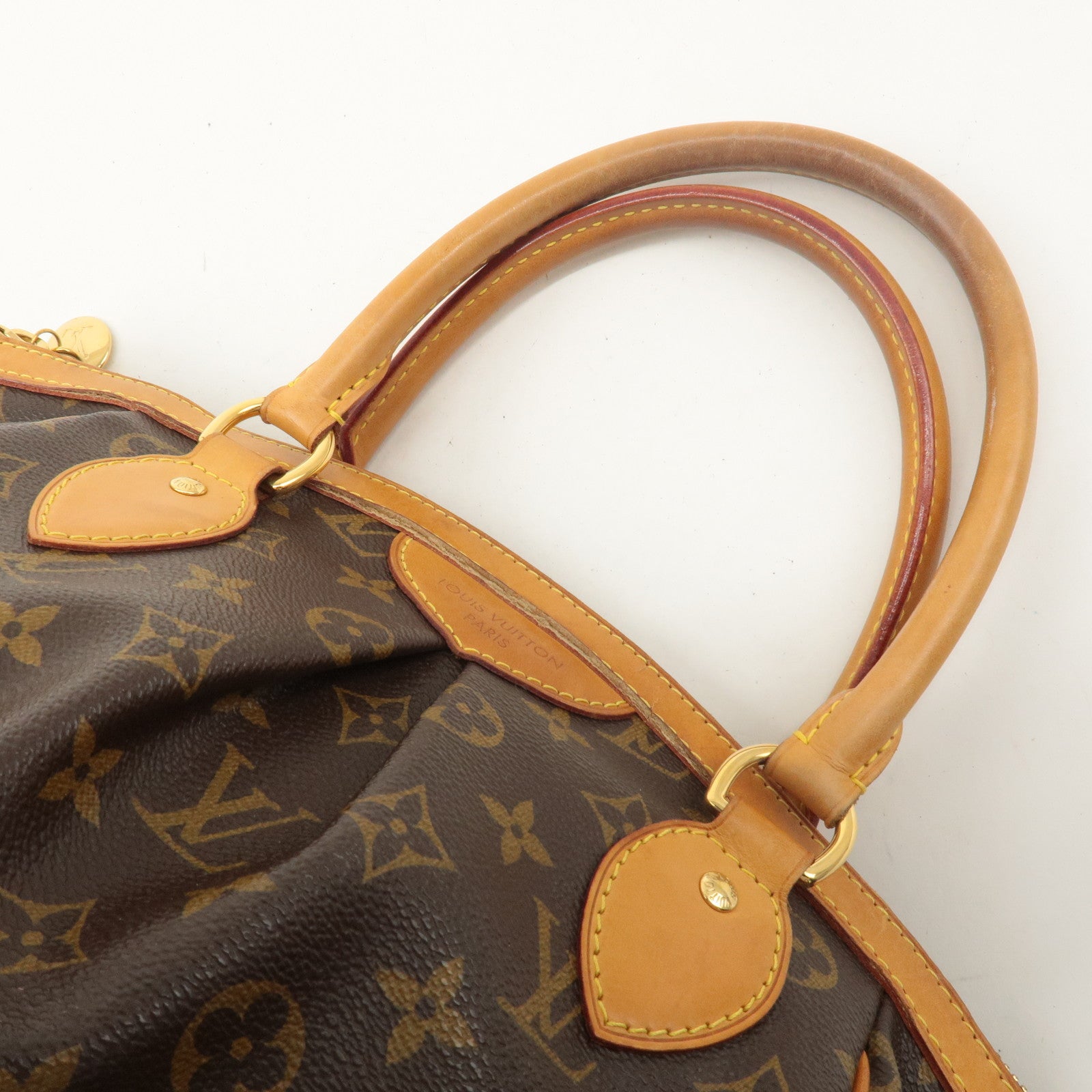 Louis Vuitton Monogram Tivoli PM Hand Bag Brown M40143