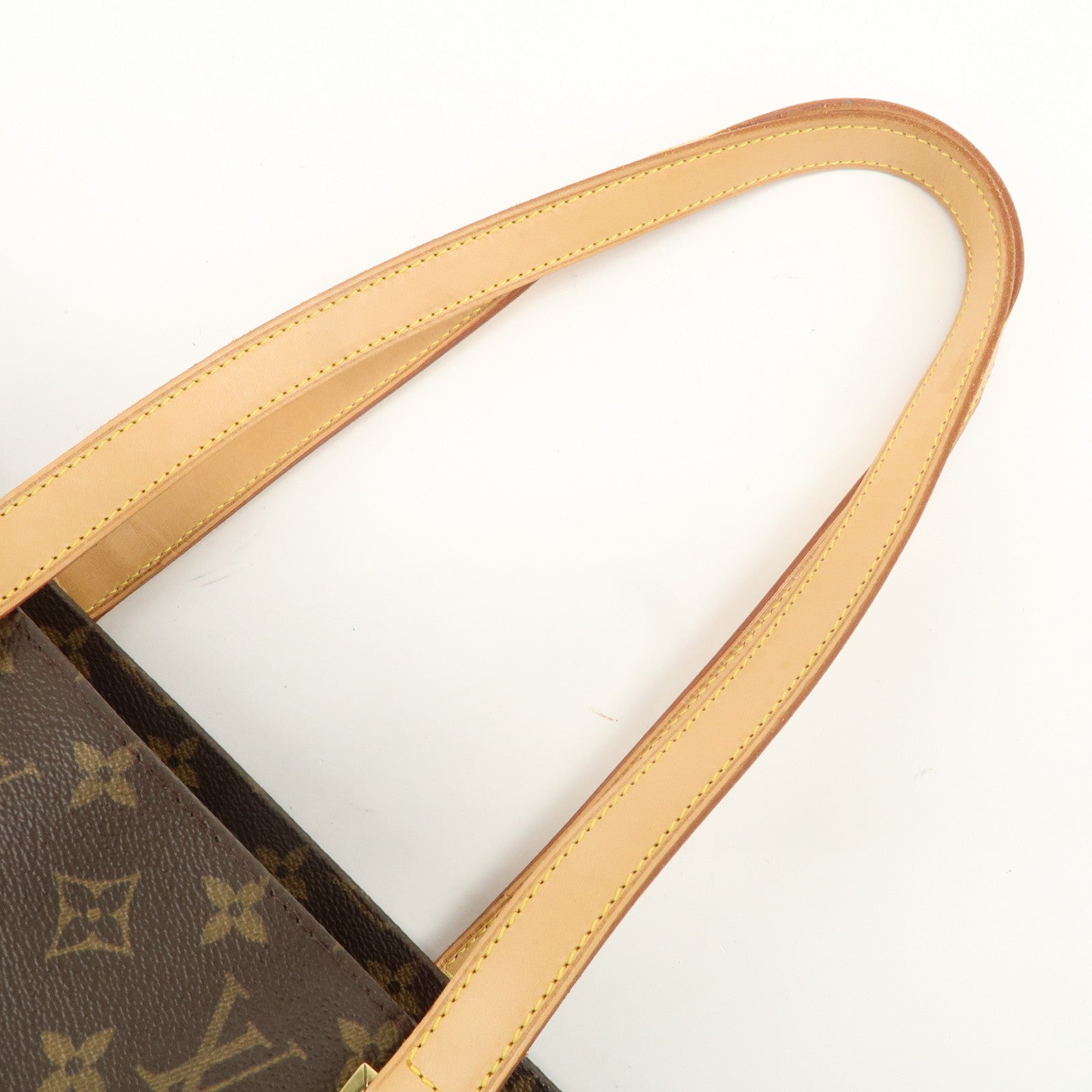 Louis Vuitton Monogram Luco Tote Bag Hand Bag Brown M51155 Used