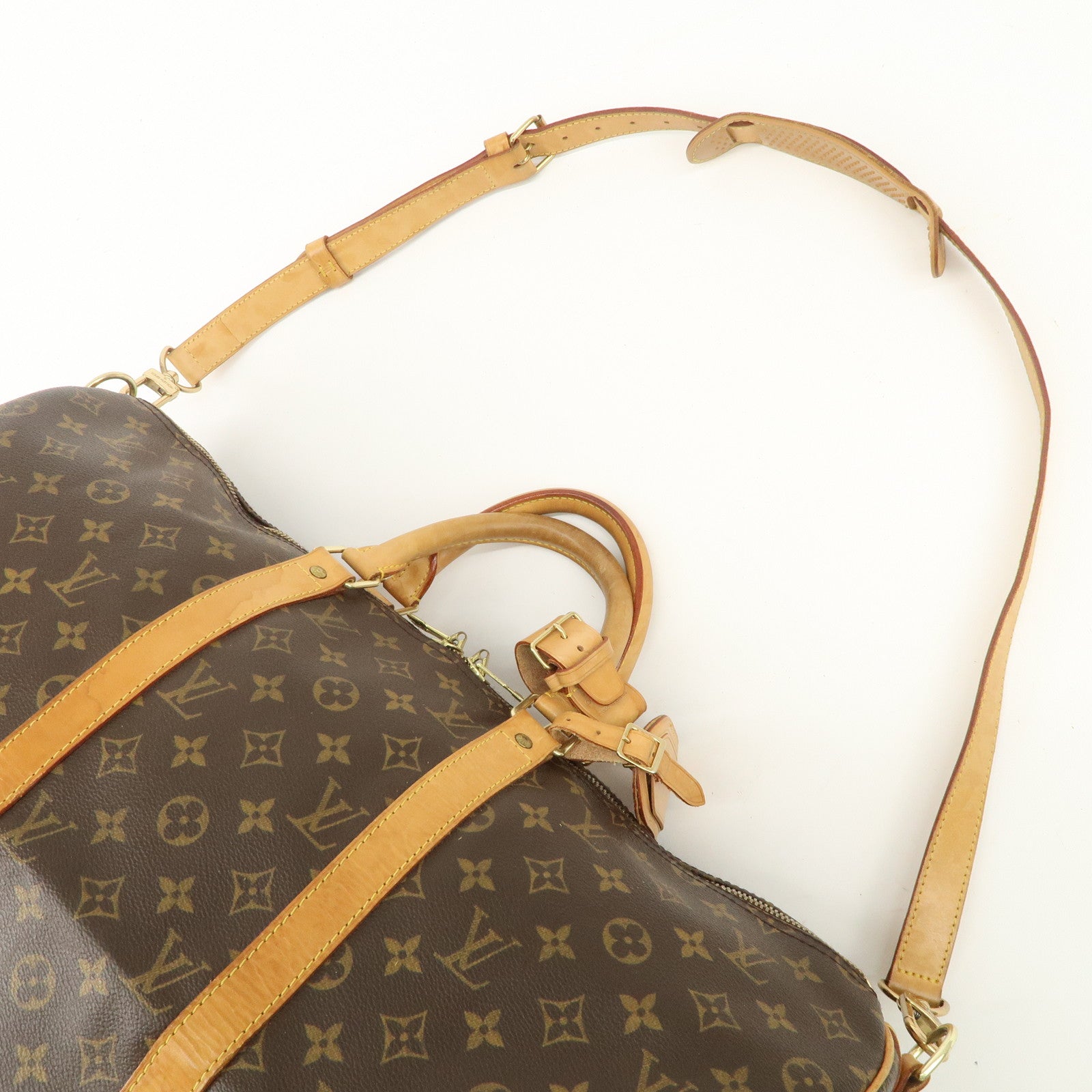 Louis Vuitton Monogram Keep All Bandouliere 50 Boston Bag M41416 Used