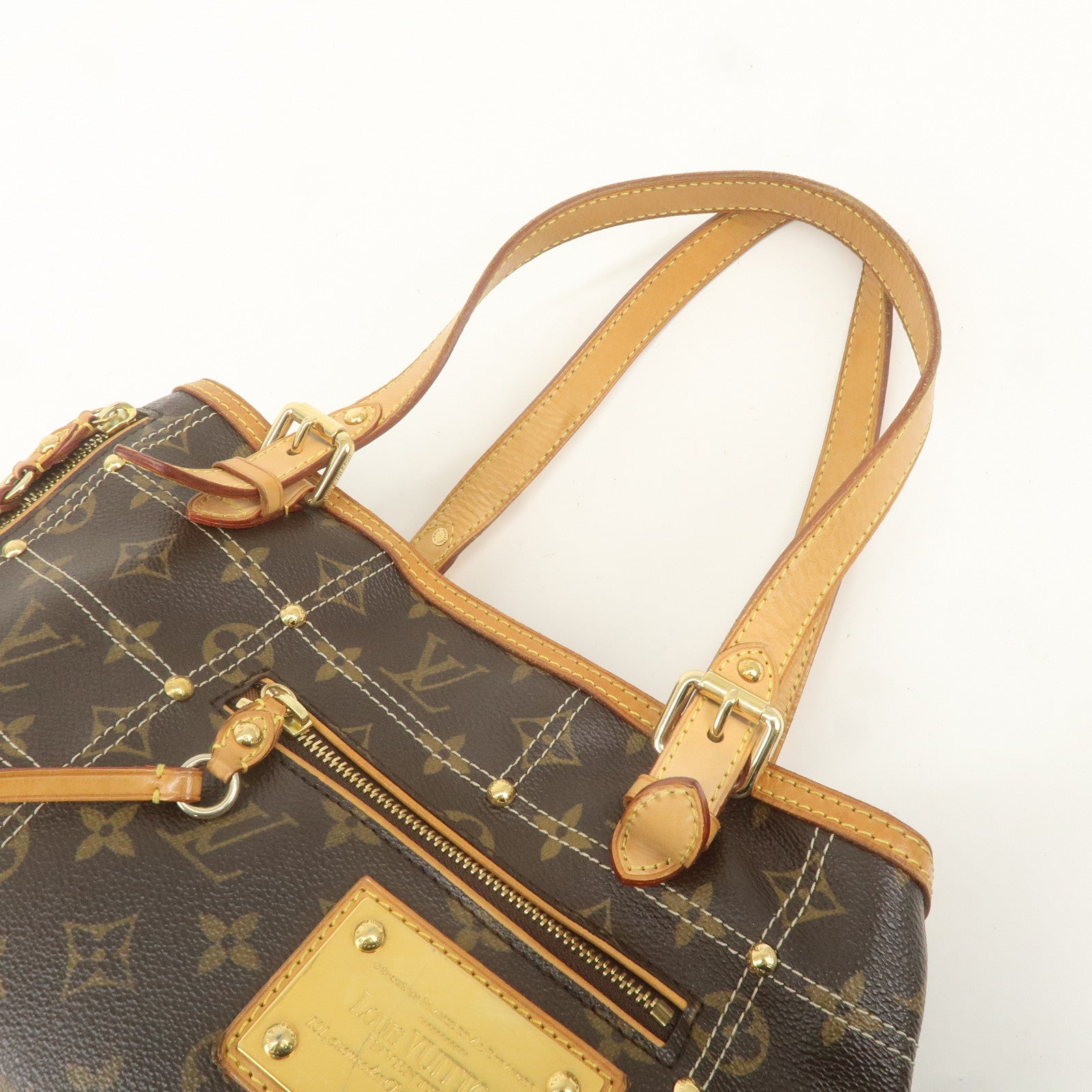 Louis Vuitton Monogram Rivet Hand Bag Shoulder Bag M40140