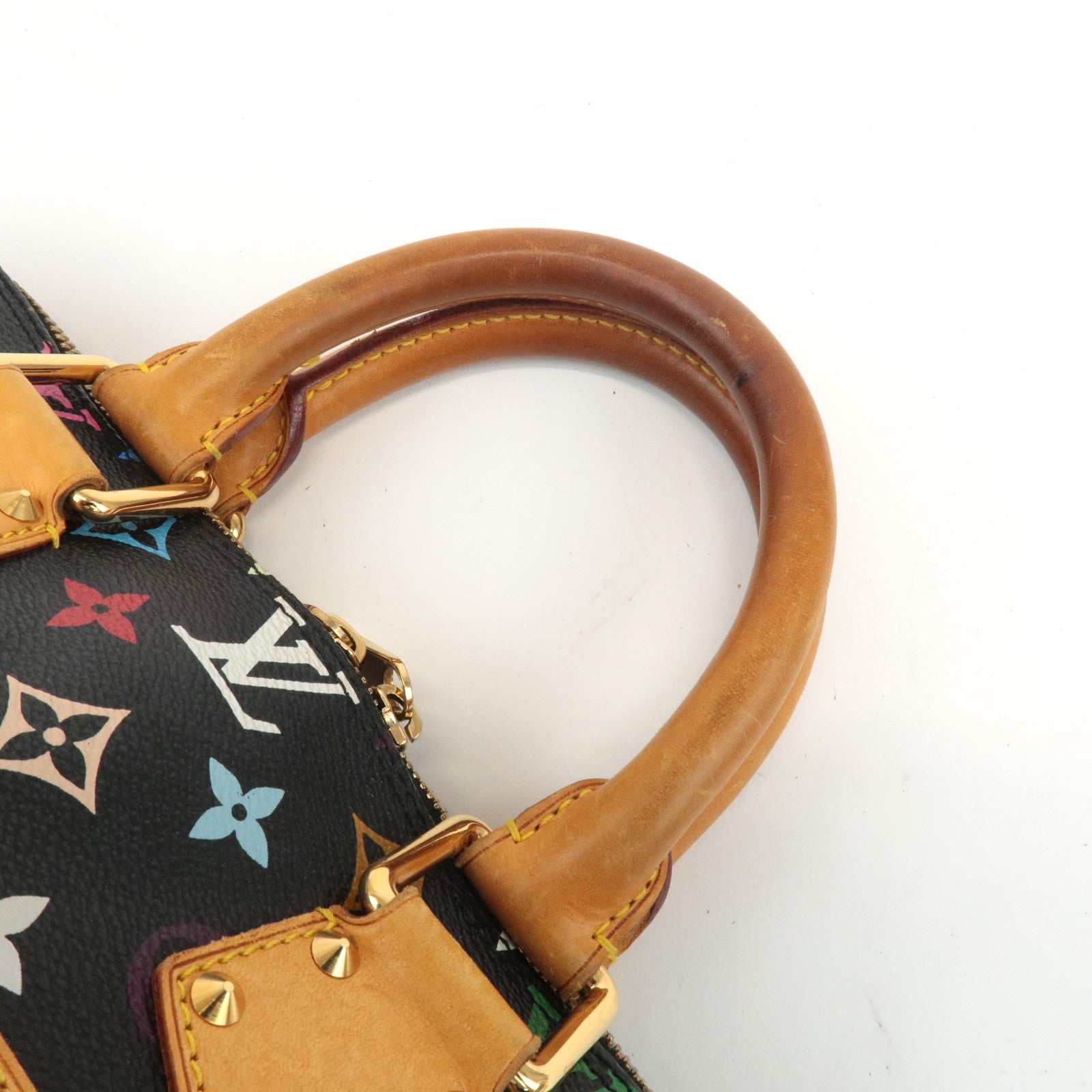 Louis Vuitton Monogram Multicolor Alma Hand Bag Noir M92646