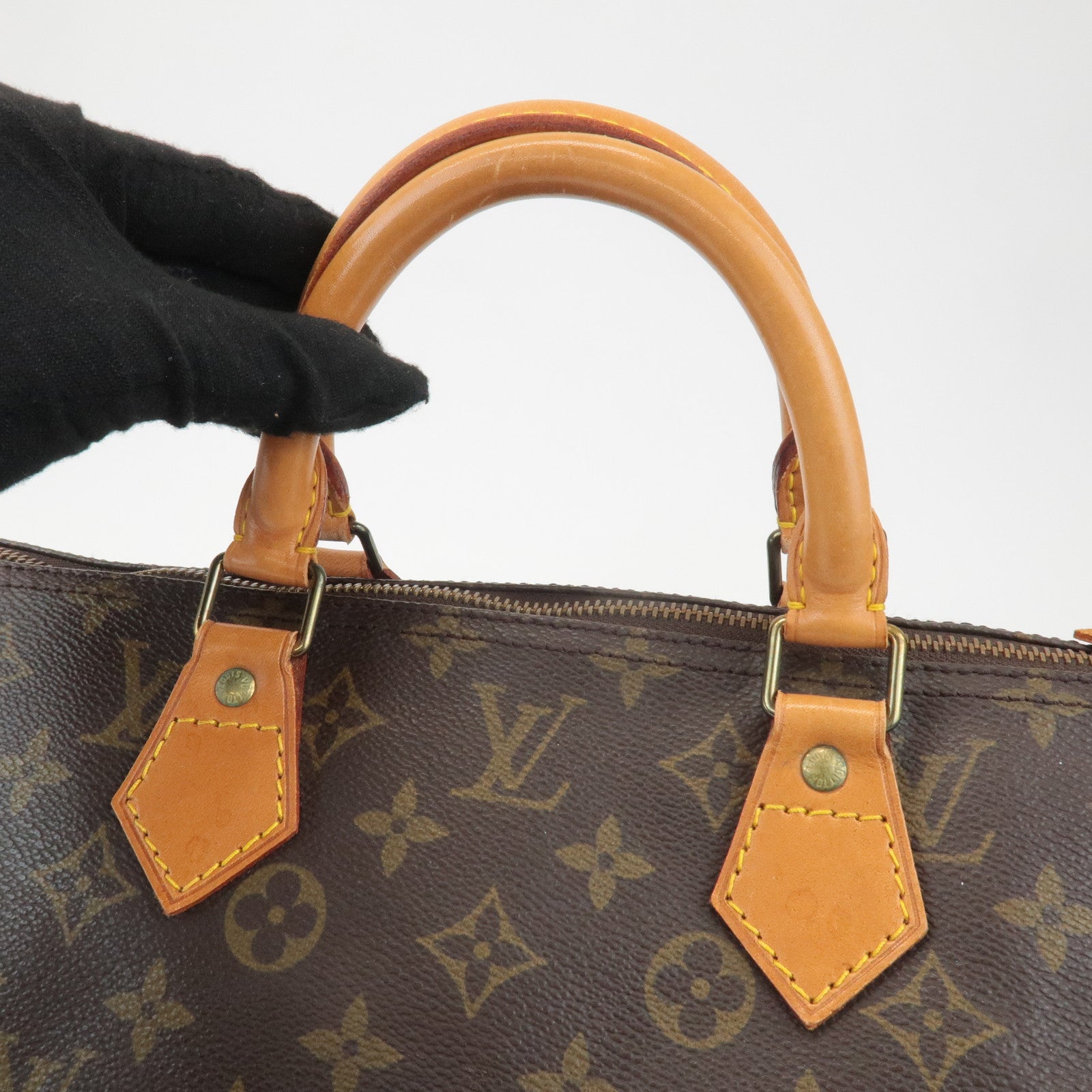 Louis Vuitton Monogram Speedy 40 Hand Bag Boston Bag M41522 Used