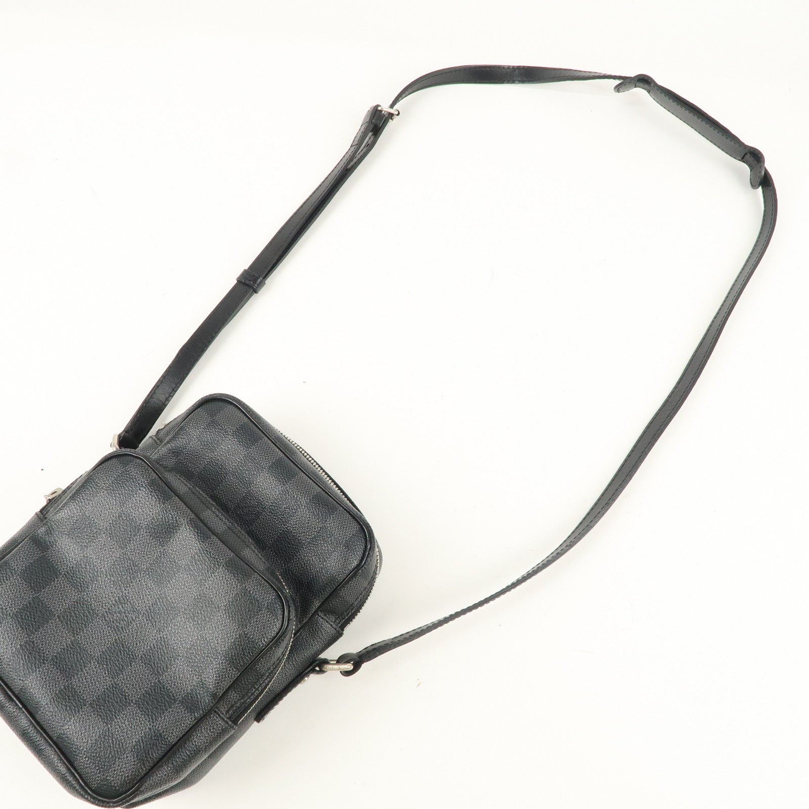 Louis Vuitton Damier Graphite Rem Shoulder Bag Black N41446