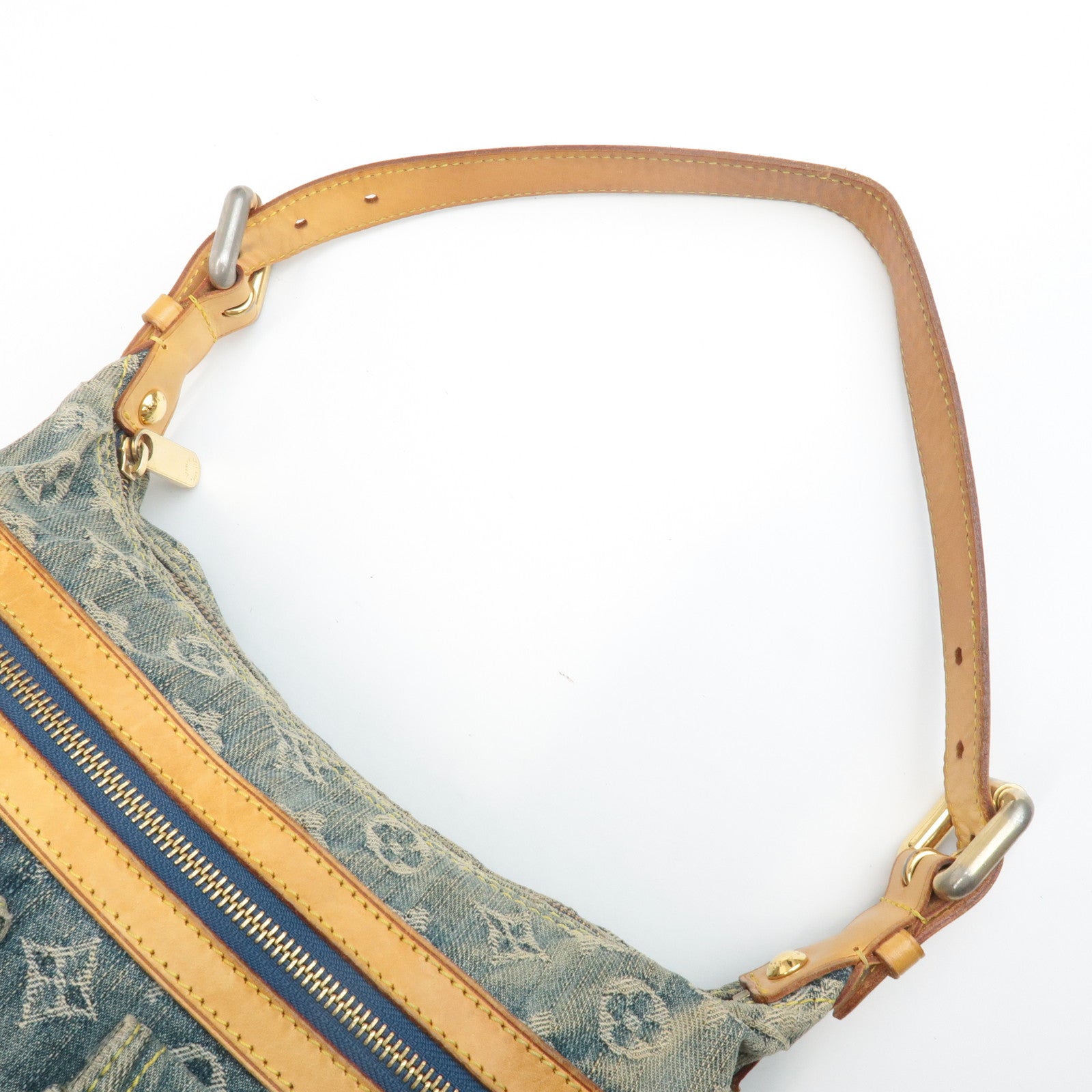 Louis Vuitton Monogram Denim Baggy PM 2Way Bag Shoulder Bag M95049 Used