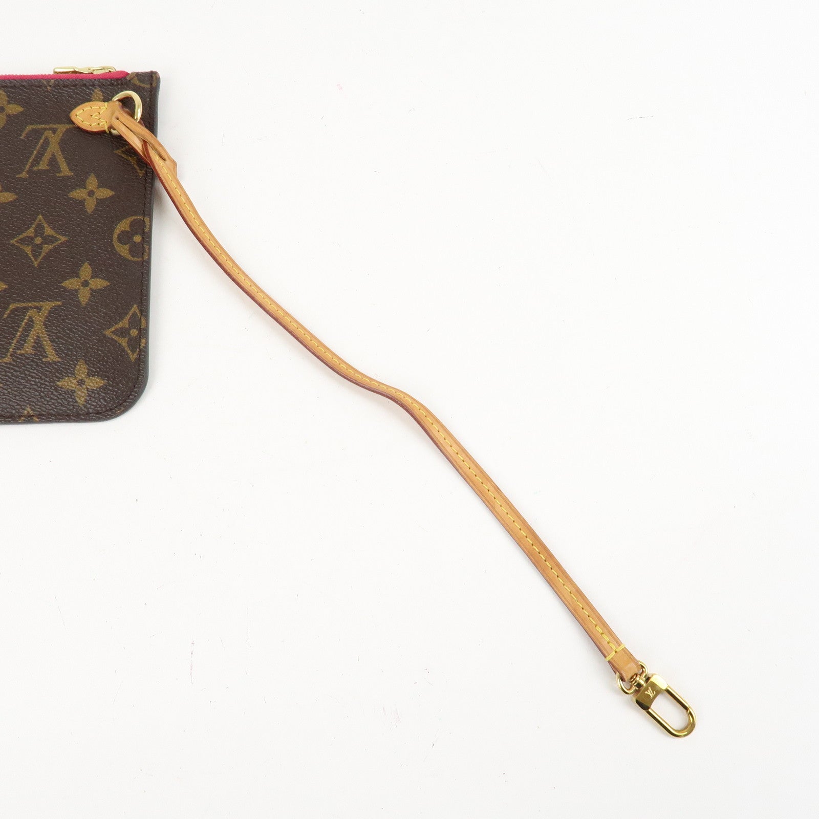 Louis Vuitton Monogram Pouch for Neverfull MM Tote Bag Fuchsia Used