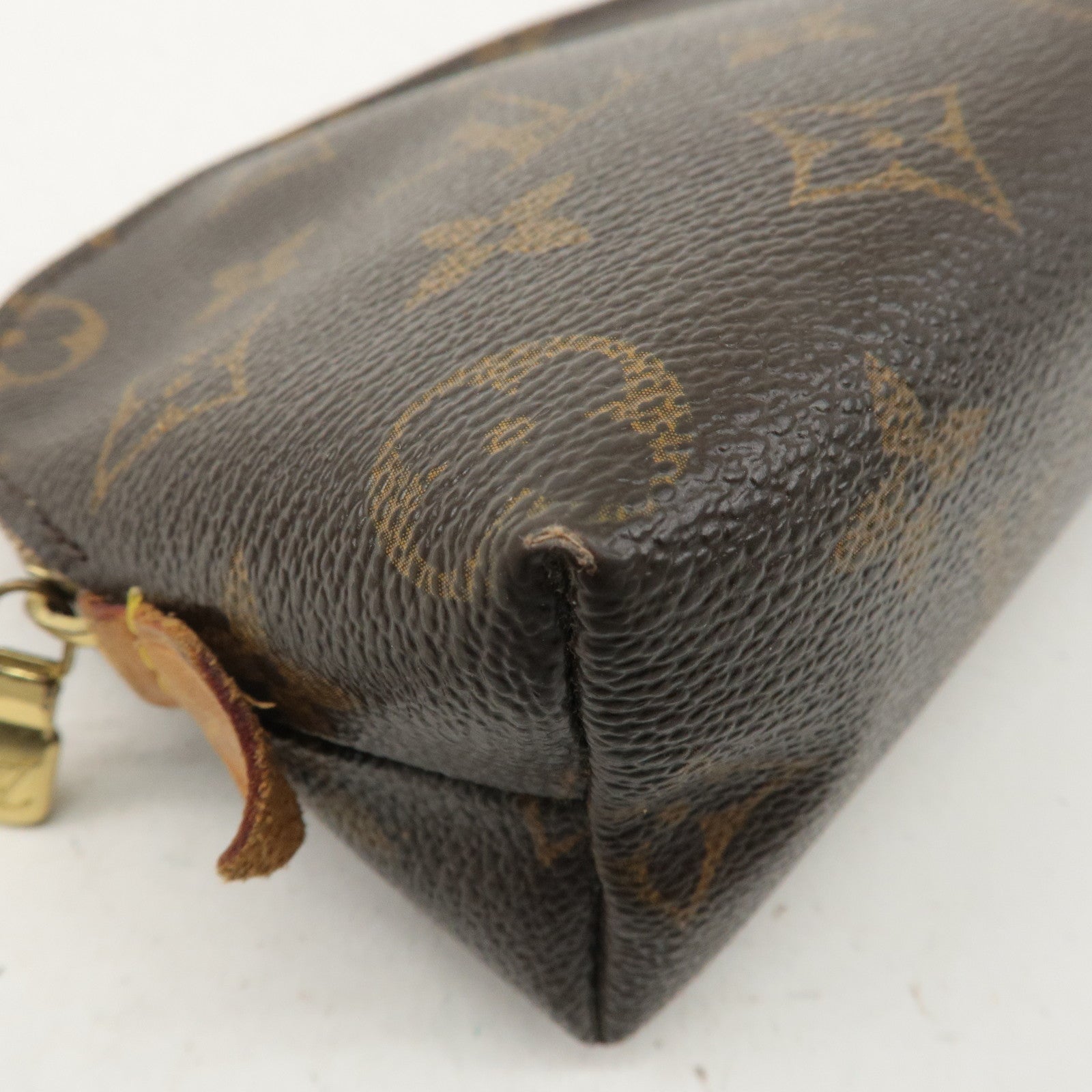 Louis Vuitton Monogram Pochette Cosmetic Pouch Brown M47515