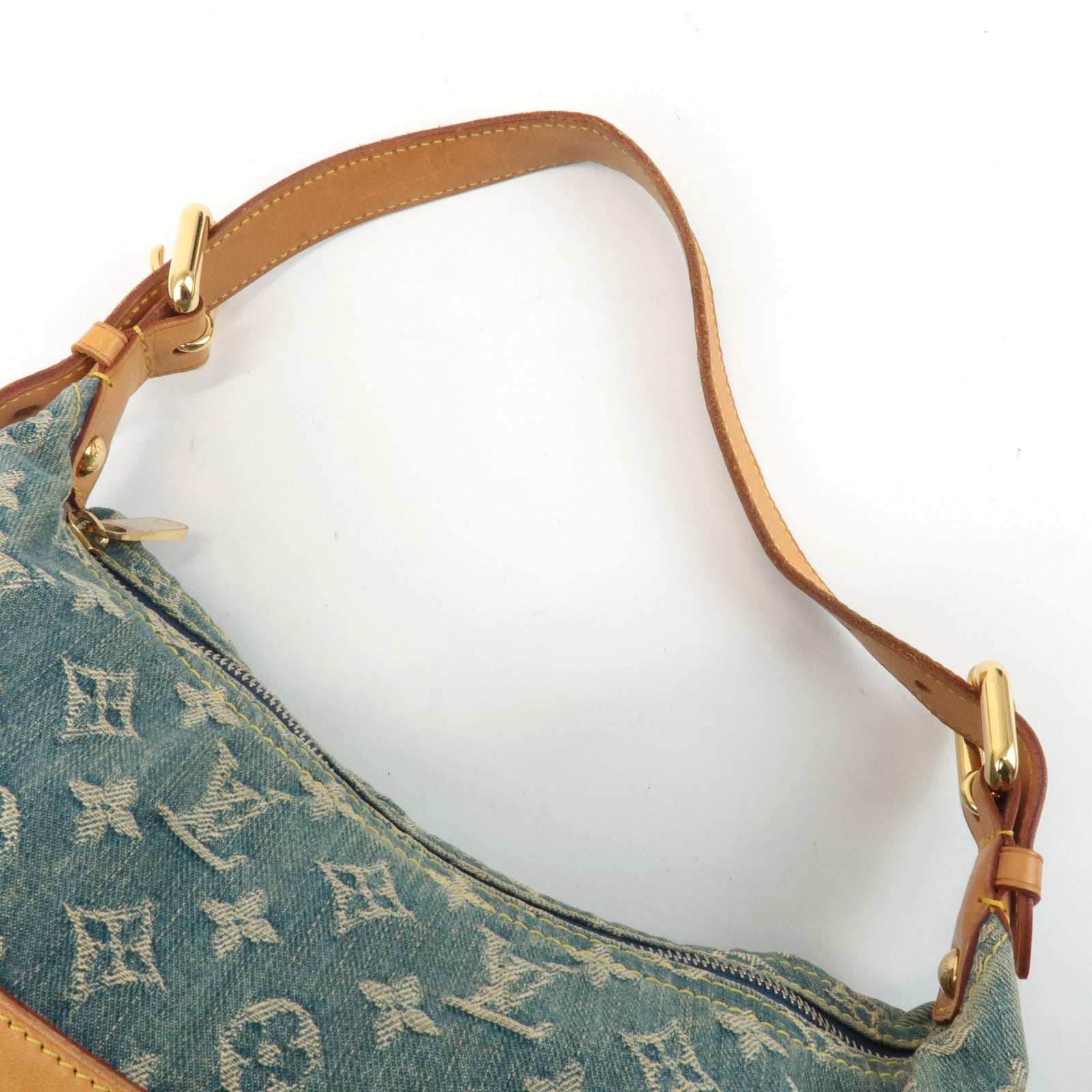 Louis Vuitton Monogram Denim Baggy GM Shoulder Bag M95048 Used