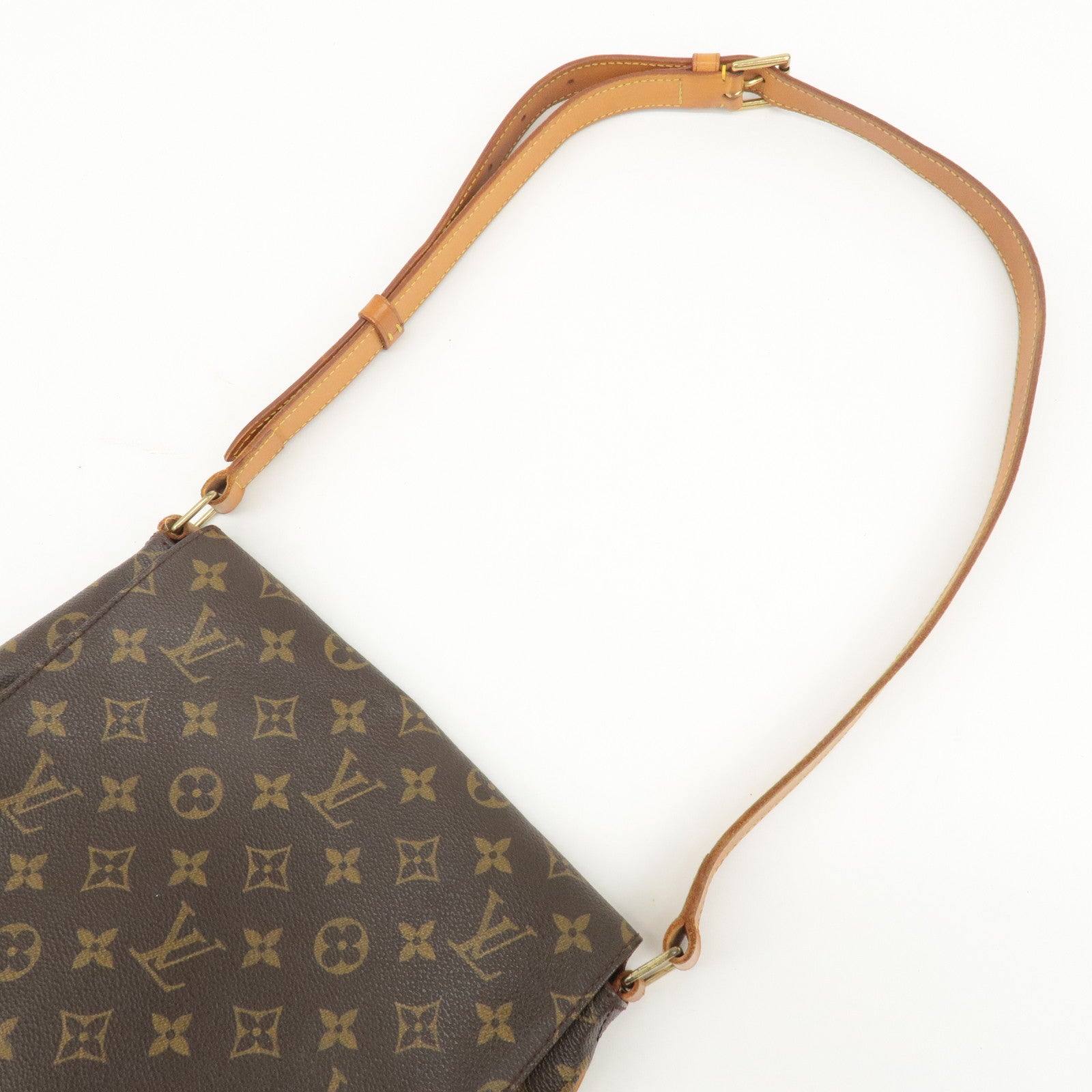 Louis Vuitton Monogram Musette Shoulder Crossbody Bag Brown M51256 Used