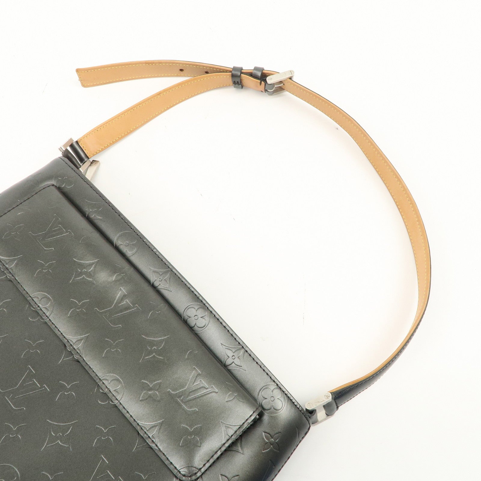 Louis Vuitton Monogram Matte Alston Shoulder Bag Noir M55122