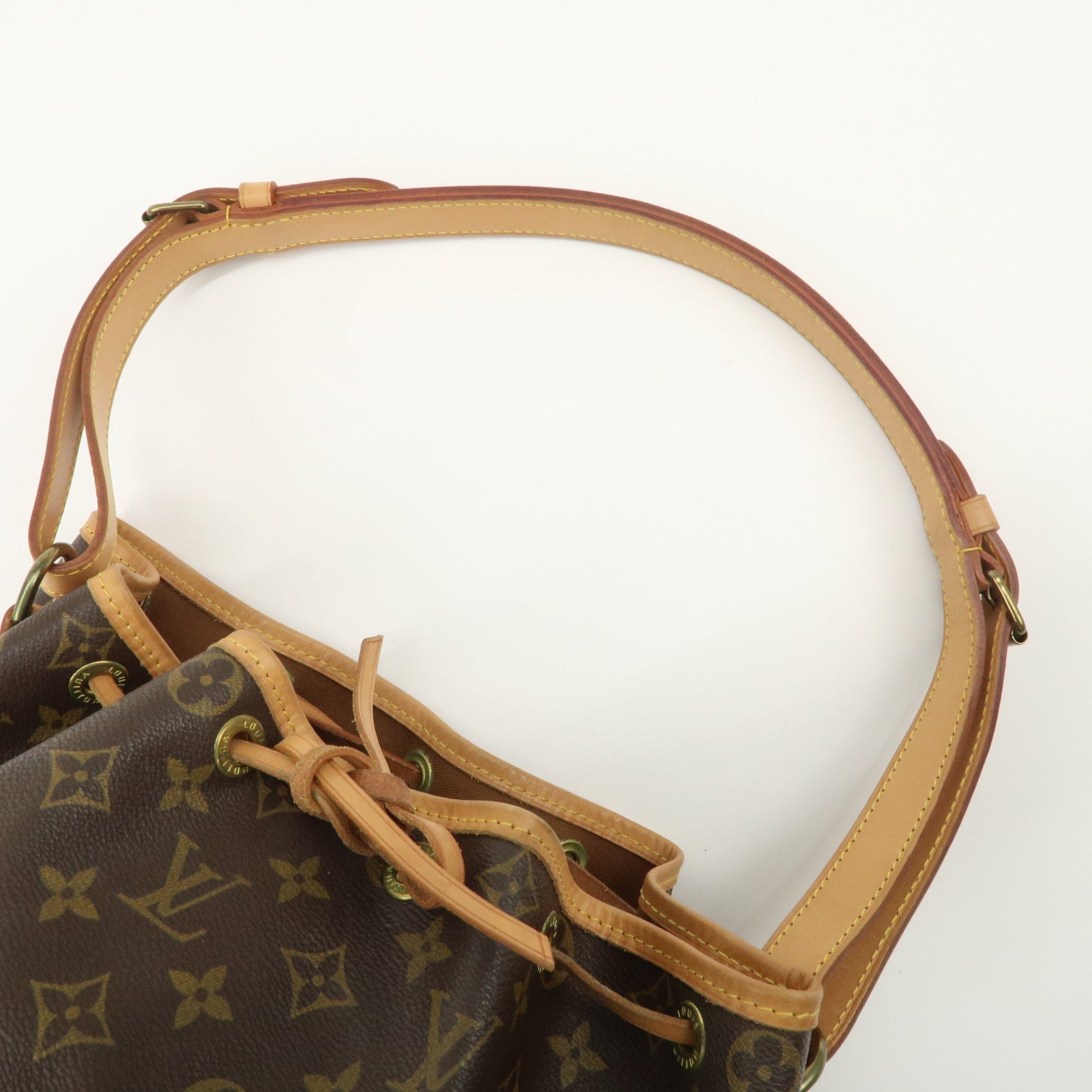 Louis Vuitton Monogram Noe Shoulder Bag Hand Bag Brown M42224 Used