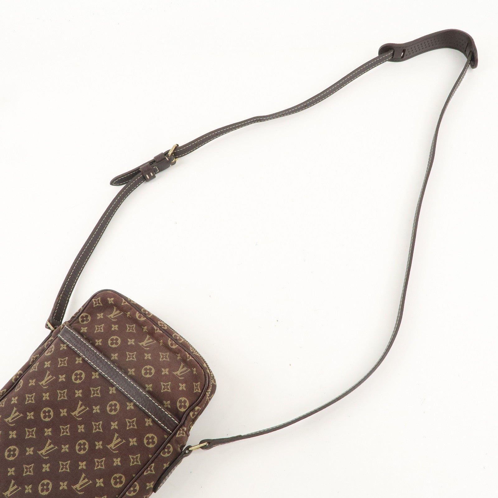 Louis Vuitton Monogram Mini Lin Danube Shoulder Bag Brown M95228