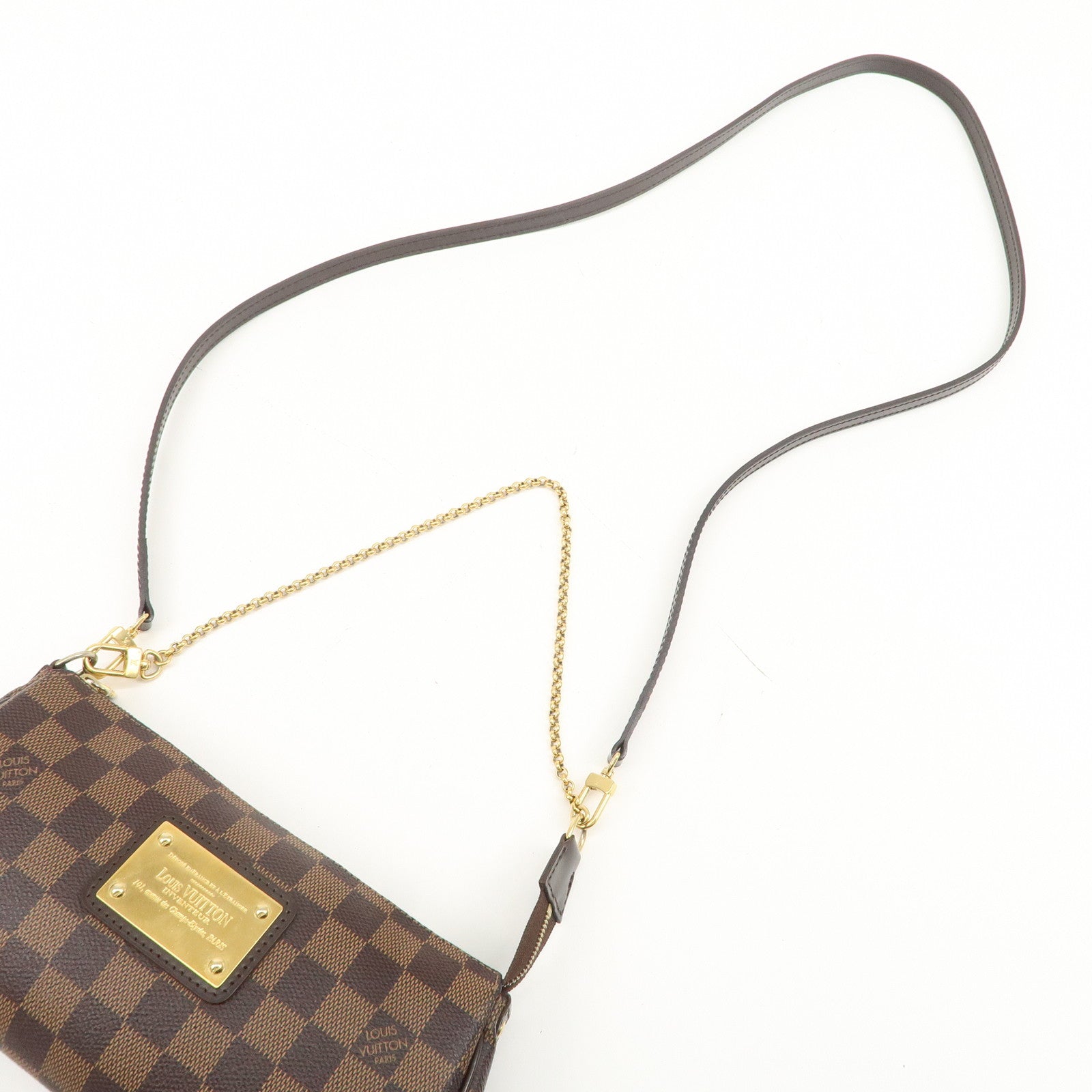 Louis Vuitton Damier Eva 2Way Hand Bag Shoulder Bag N55213 Used