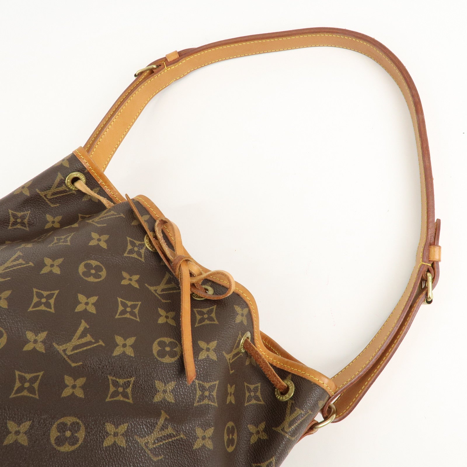 Louis Vuitton Monogram Petit Noe Shoulder Bag Brown M42226 Used