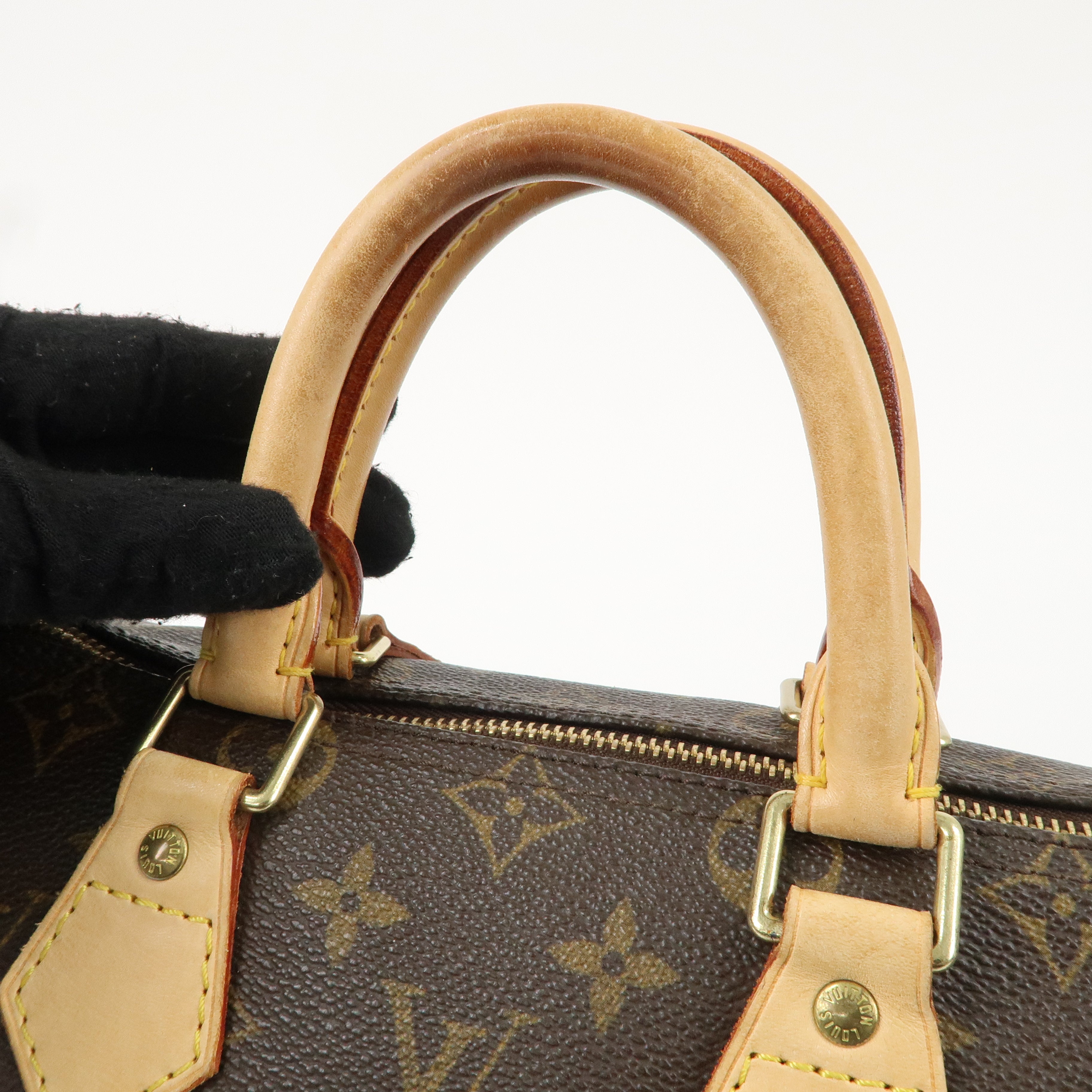 Louis Vuitton Monogram Speedy 25 Hand Bag Boston Bag M41528