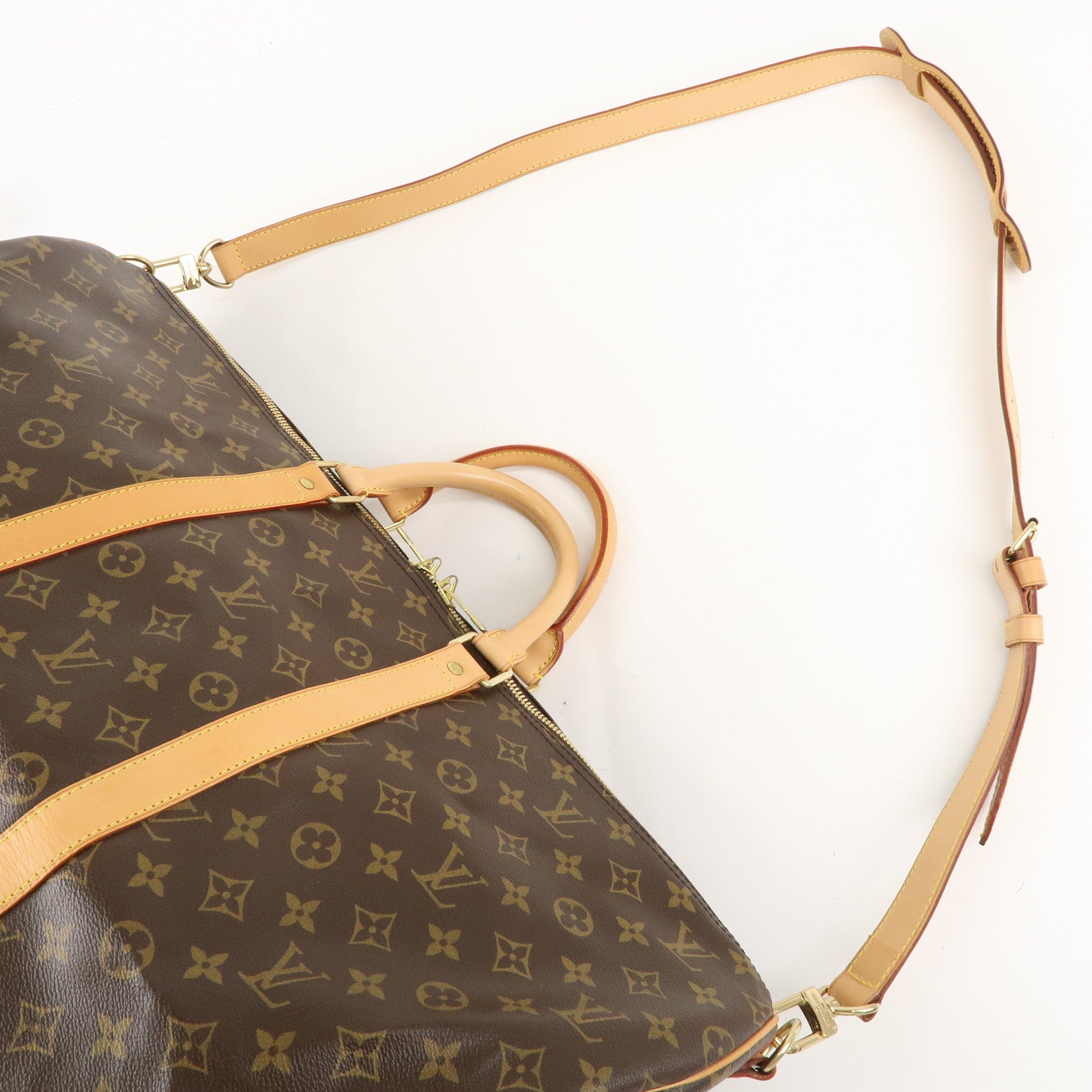 Louis Vuitton Keep All Bandouliere 55 Boston Bag  M41414