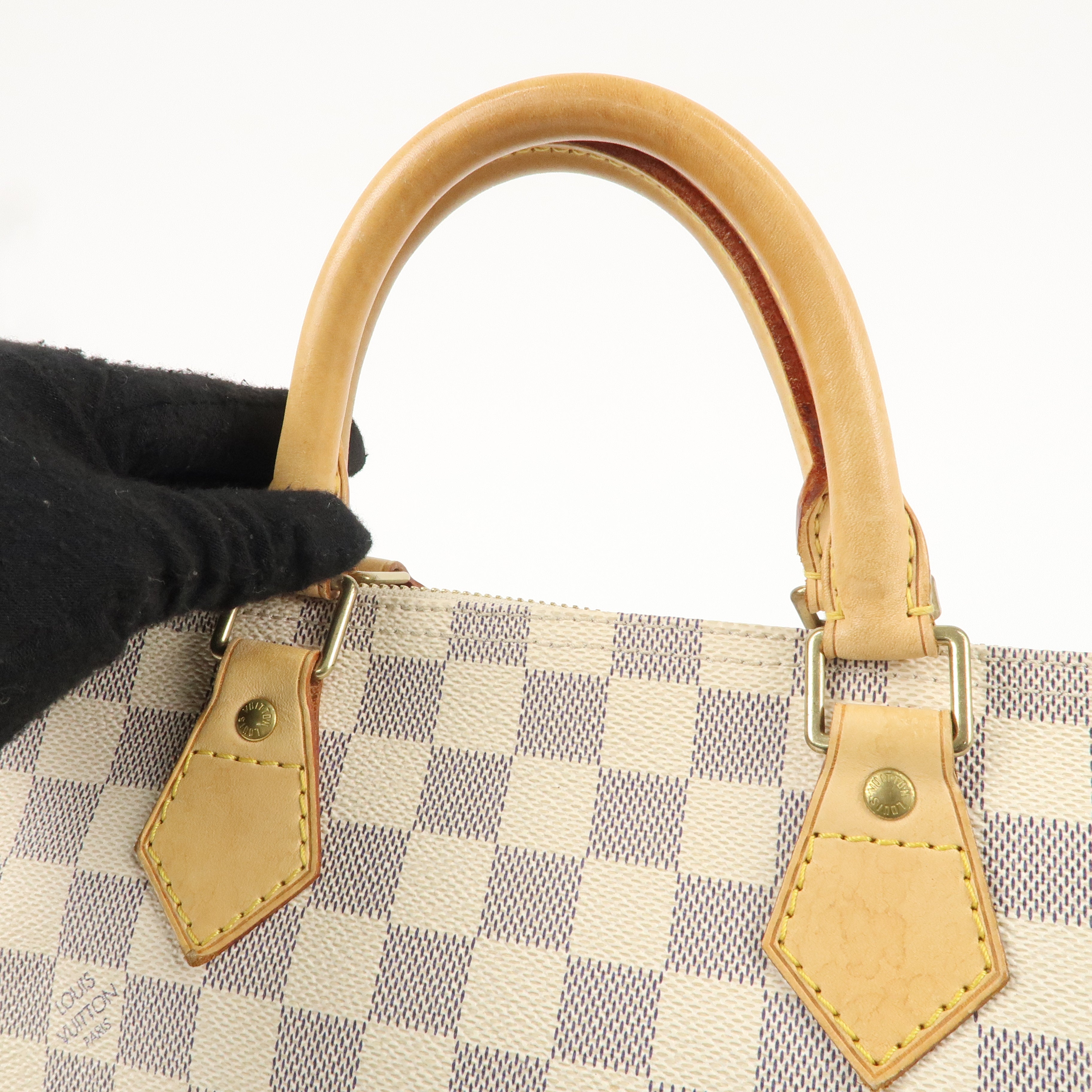 Louis Vuitton Damier Azur Speedy 30 Boston Hand Bag N41533