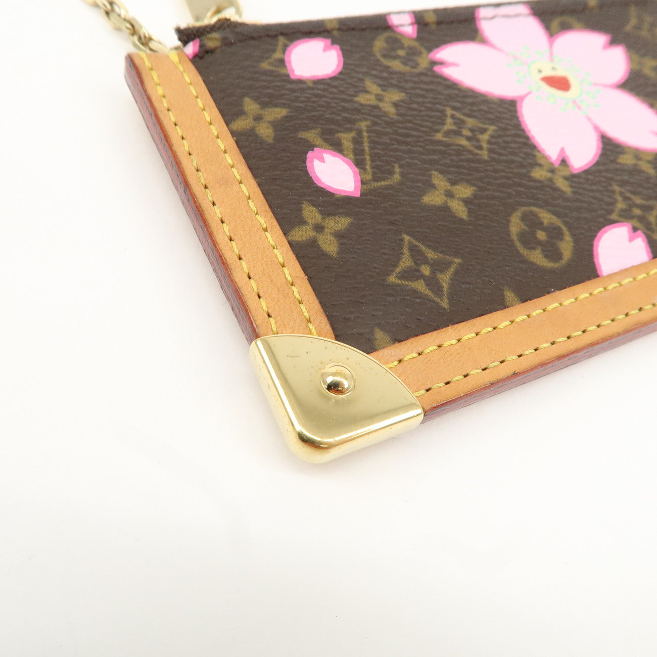 Louis Vuitton Cherry Blossom Pochette Cles Coin Case M92015 Used