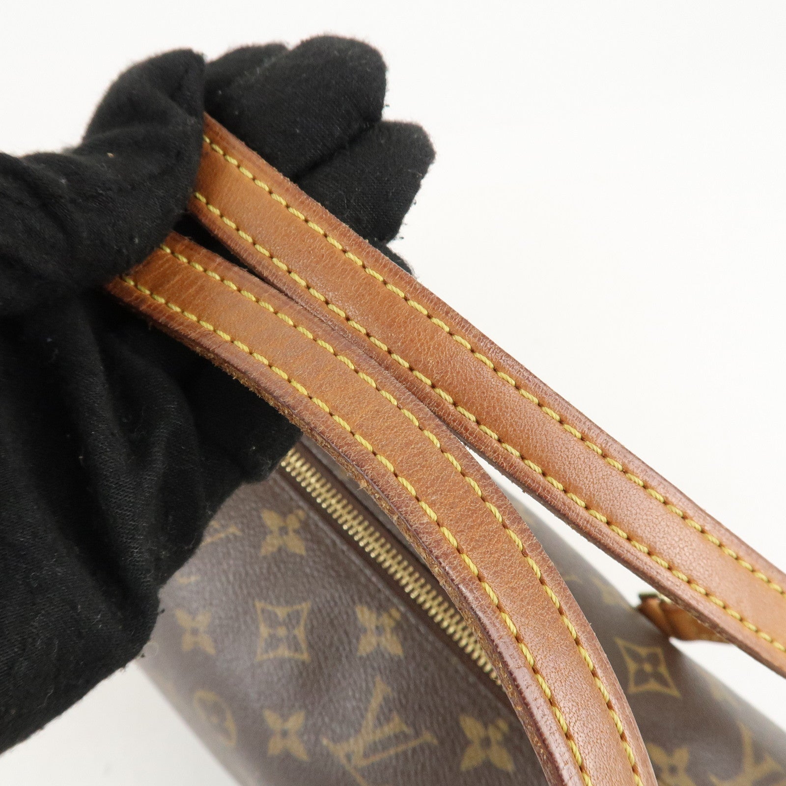 Louis Vuitton Monogram Papillon 30 Hand Bag Brown M51385 Used