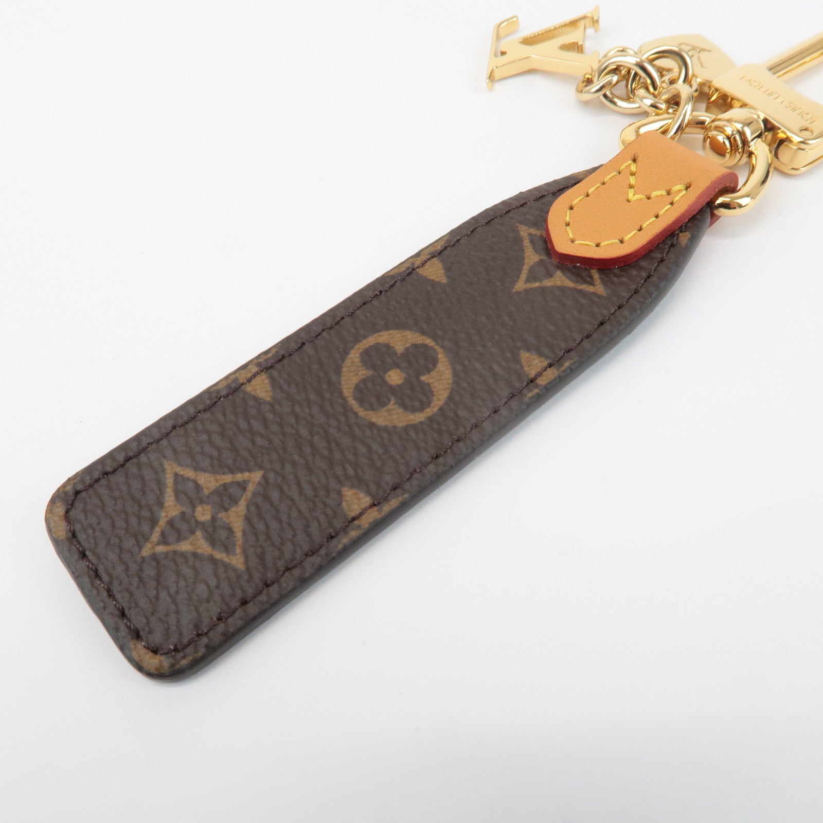 Louis Vuitton Monogram LV Cherished Key Chain Charm M01184 Used