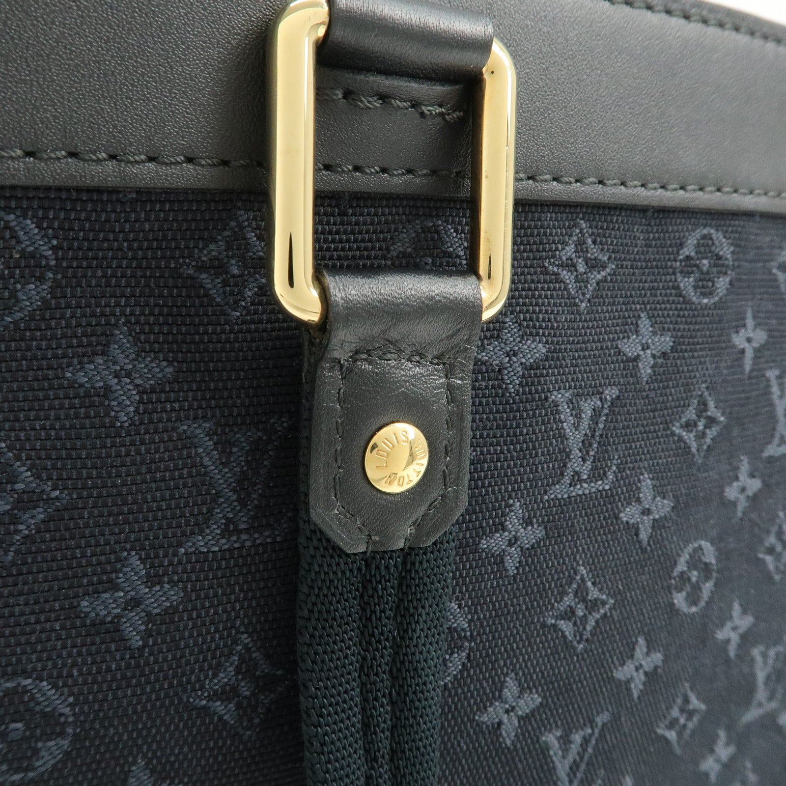 Louis Vuitton Monogram Mini Lucille PM Hand Bag TST Blue M92680 Used