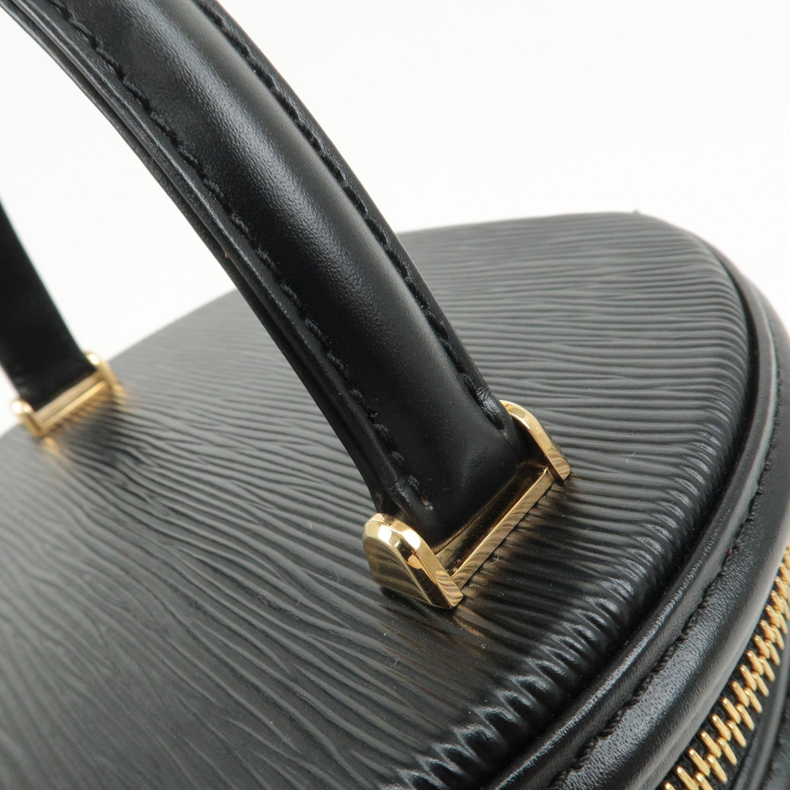 Louis Vuitton Epi Cannes Hand Bag Vanity Bag Black M48032 Used