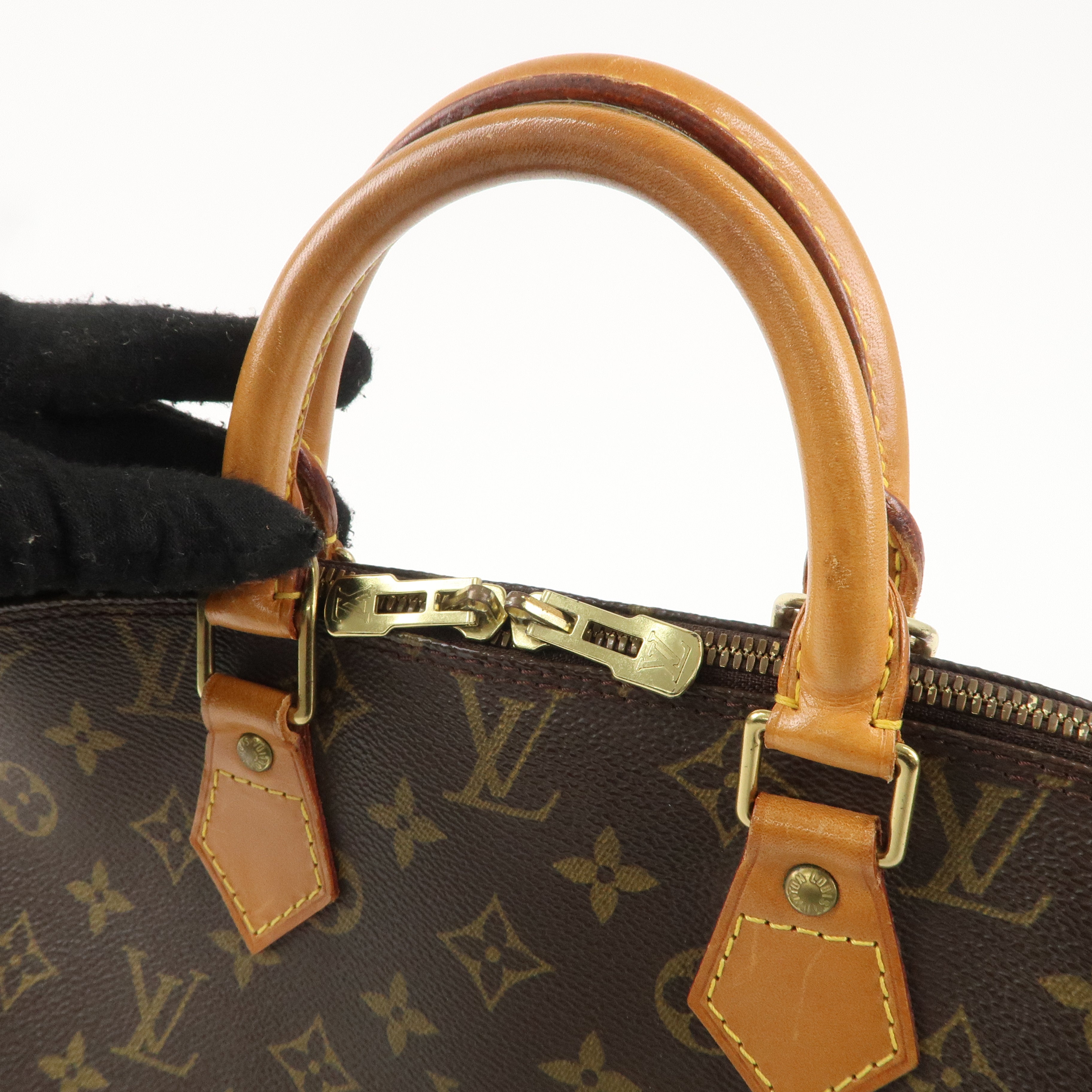 Louis Vuitton Monogram Alma Hand Bag Brown M51130