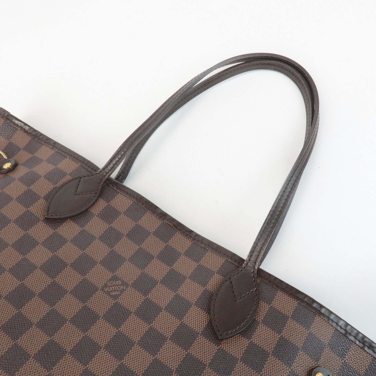 Louis Vuitton Damier Neverfull MM Tote Bag Damier Ebene N51105 Used