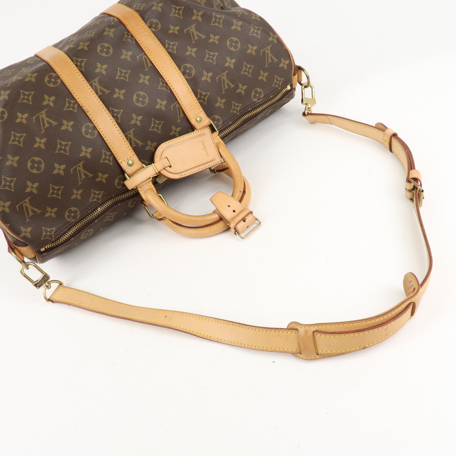 Louis Vuitton Monogram Keep All Bandouliere 45 Boston Bag M41418 Used