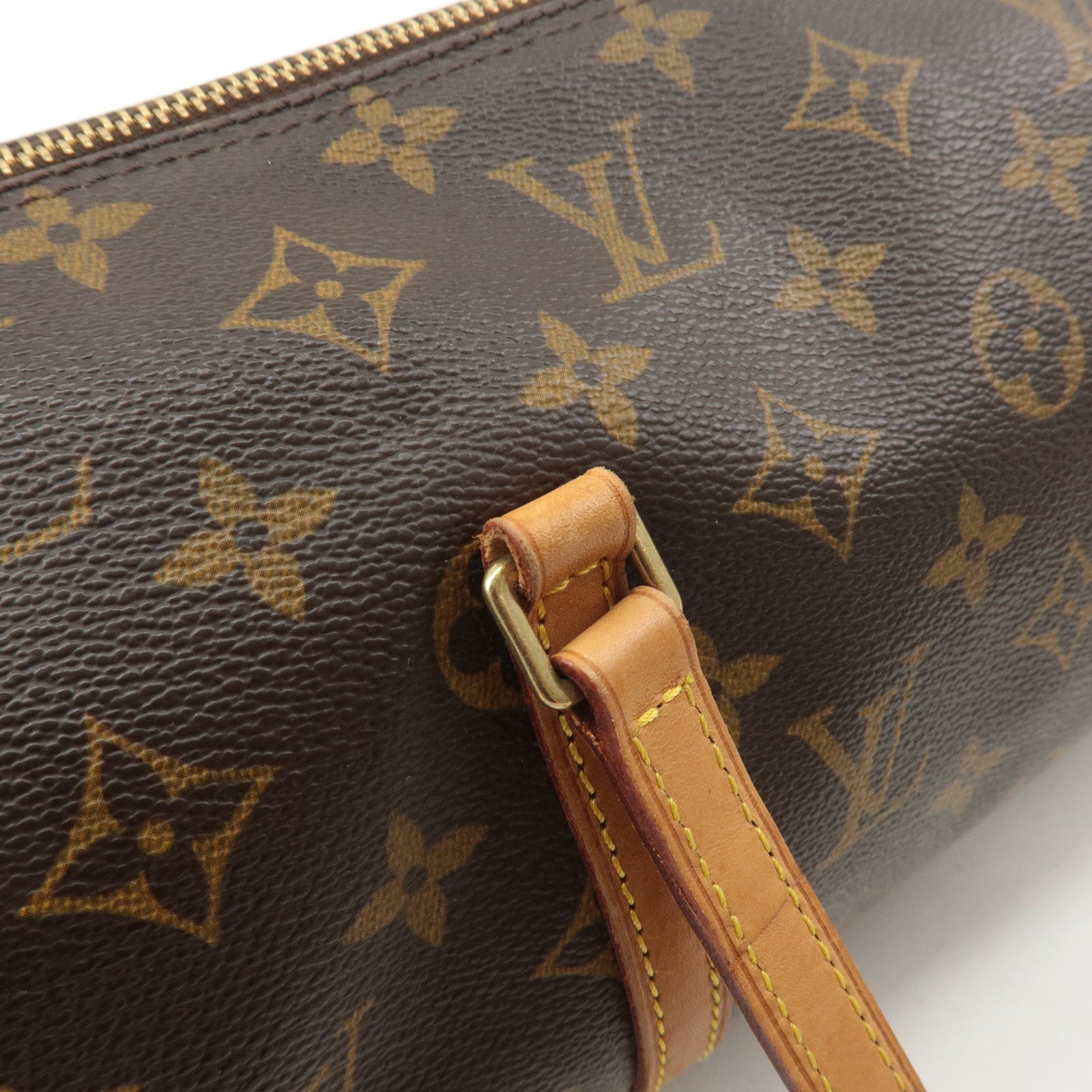 Louis Vuitton Monogram Papillon 30 Hand Bag 
Pouch Brown M51385