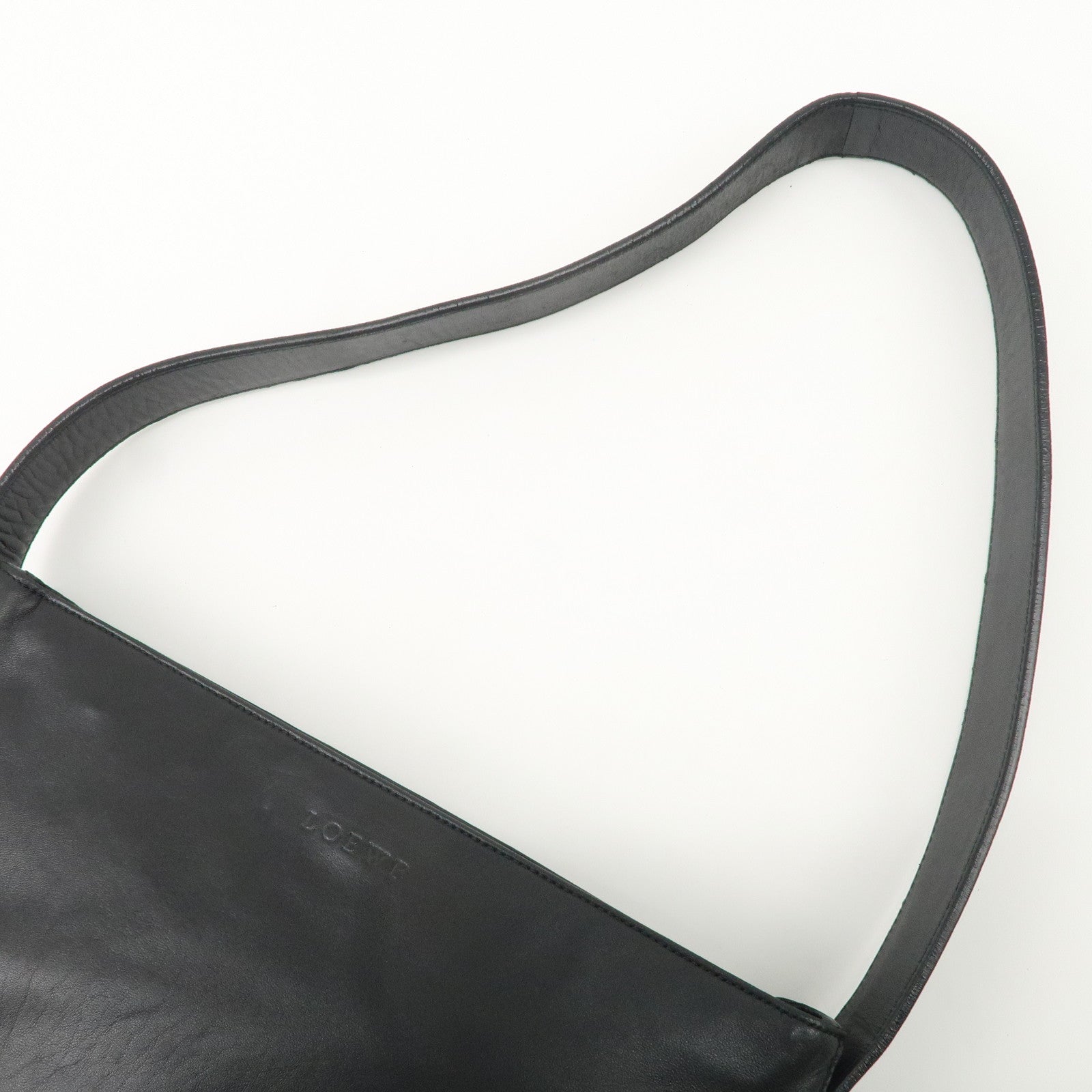 LOEWE Leather Shoulder Bag Black